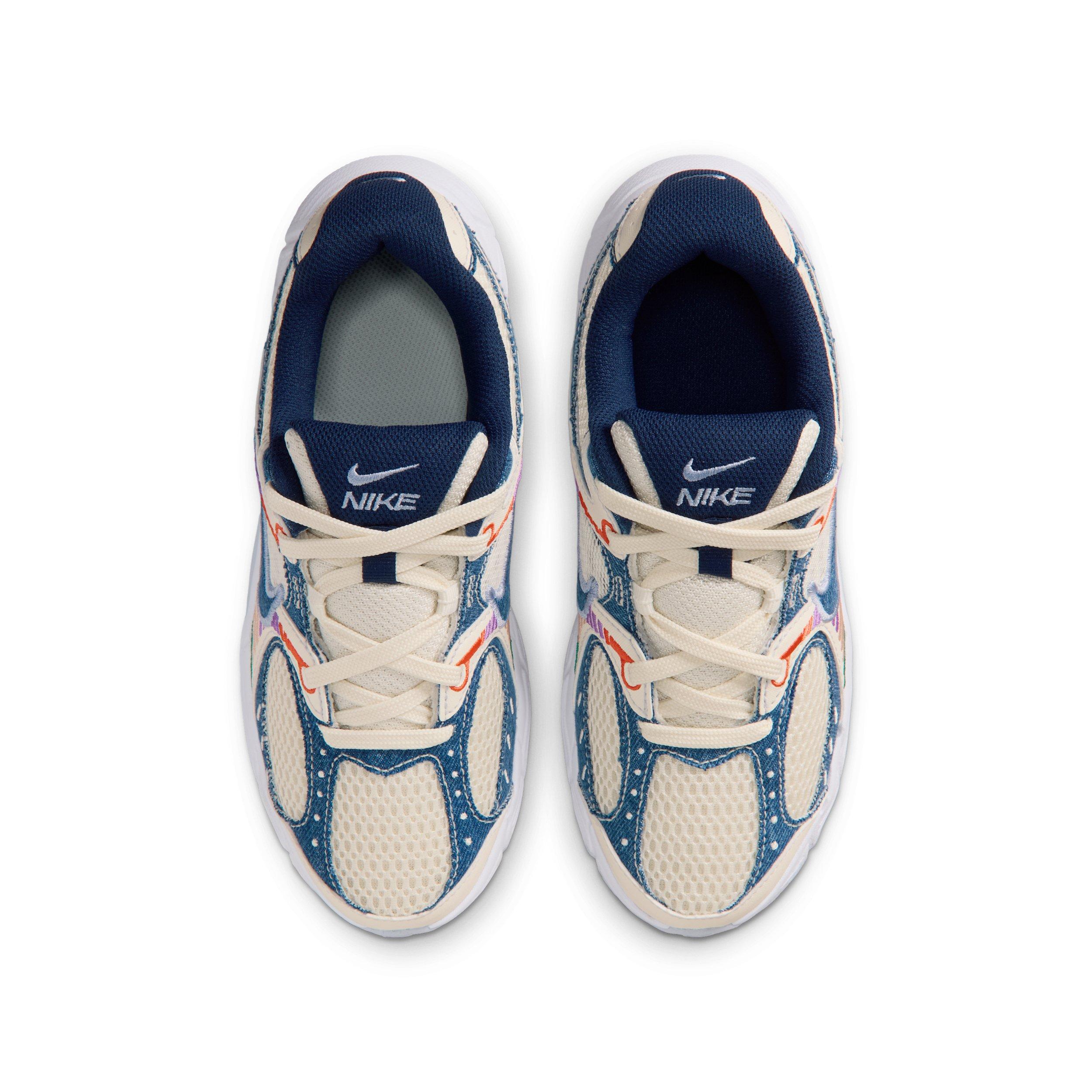 Nike V5 RNR "Soft Pearl/Blue Denim/Malachite/Midnight Navy" Grade School Girls' Shoe - PEARL/BLUE/MALACHITE/NAVY Thumbnail View 4