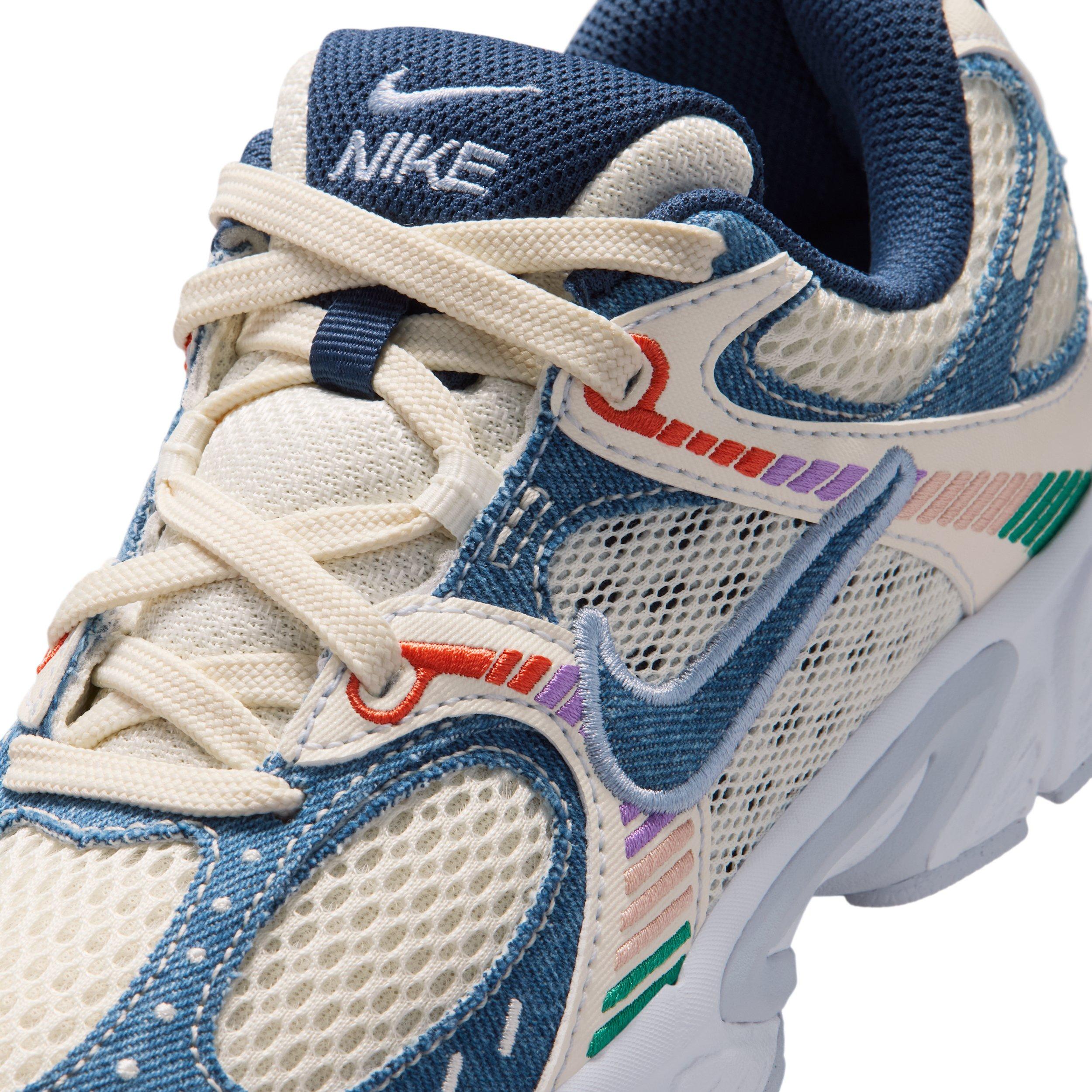 Nike V5 RNR "Soft Pearl/Blue Denim/Malachite/Midnight Navy" Grade School Girls' Shoe - PEARL/BLUE/MALACHITE/NAVY Thumbnail View 7