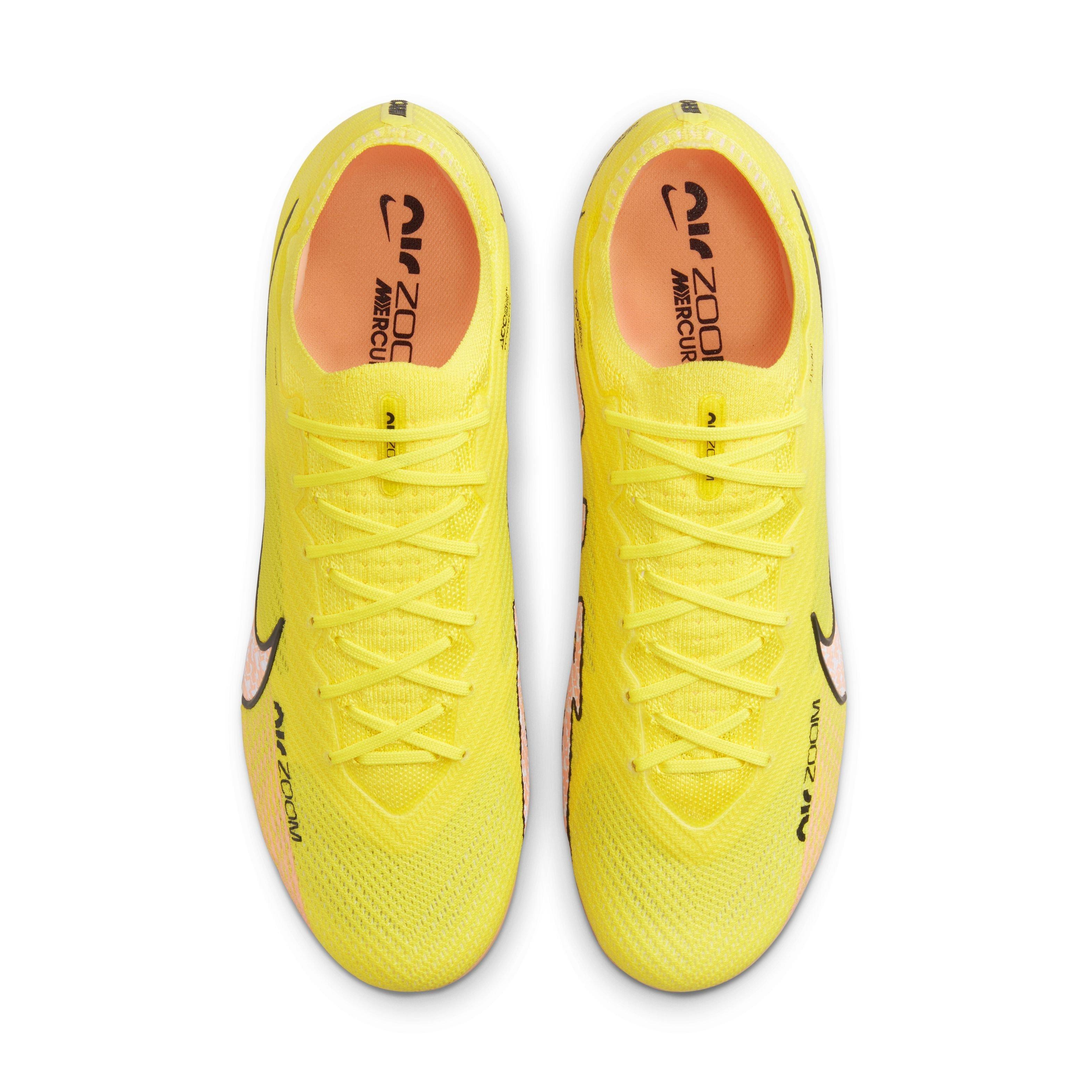 Bota de fútbol Nike Air Zoom Mercurial Vapor 15 Pro FG Yellow Strike-Sunset  Glow-Doll - Fútbol Emotion