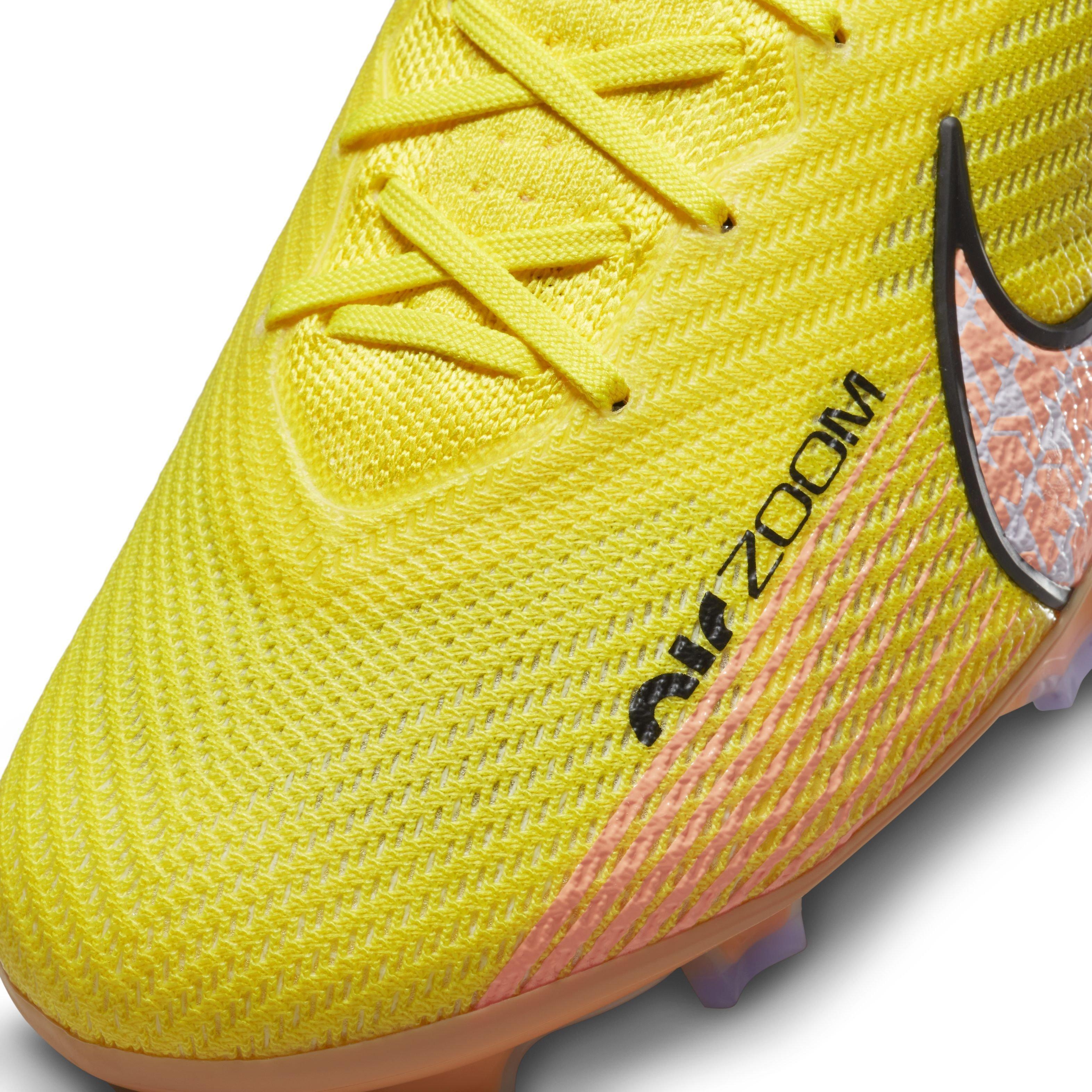 Nike Air Zoom Mercurial Vapor 15 Elite FG Soccer Cleat - Yellow  Strike/Black/Coconut Milk/Doll/Purple Pulse/Sunset Glow