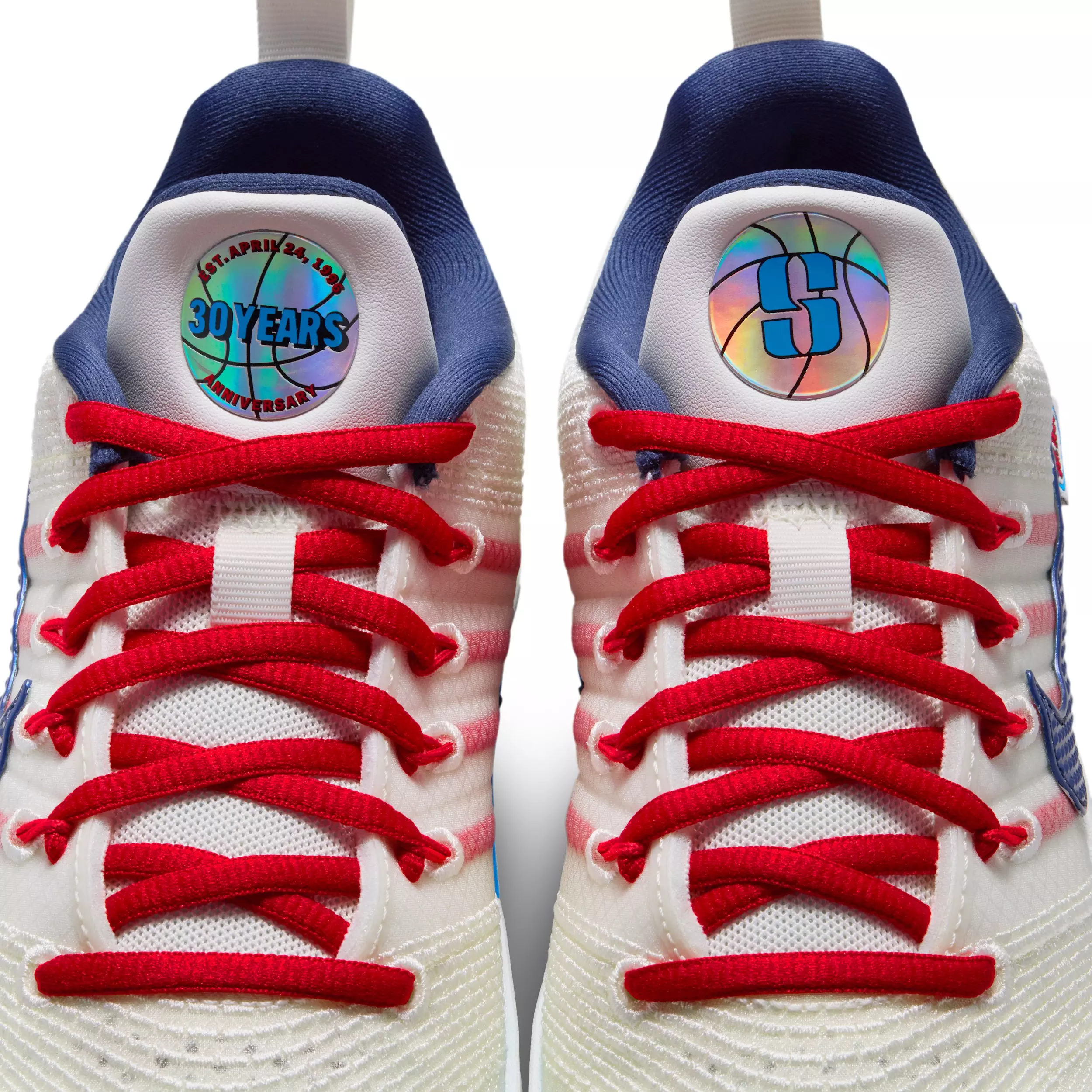 Nike Sabrina 3 "Atom Red/Photo Blue" Grade School Kids' Basketball Shoe - SAIL/RED/LT BLUE/NAVY