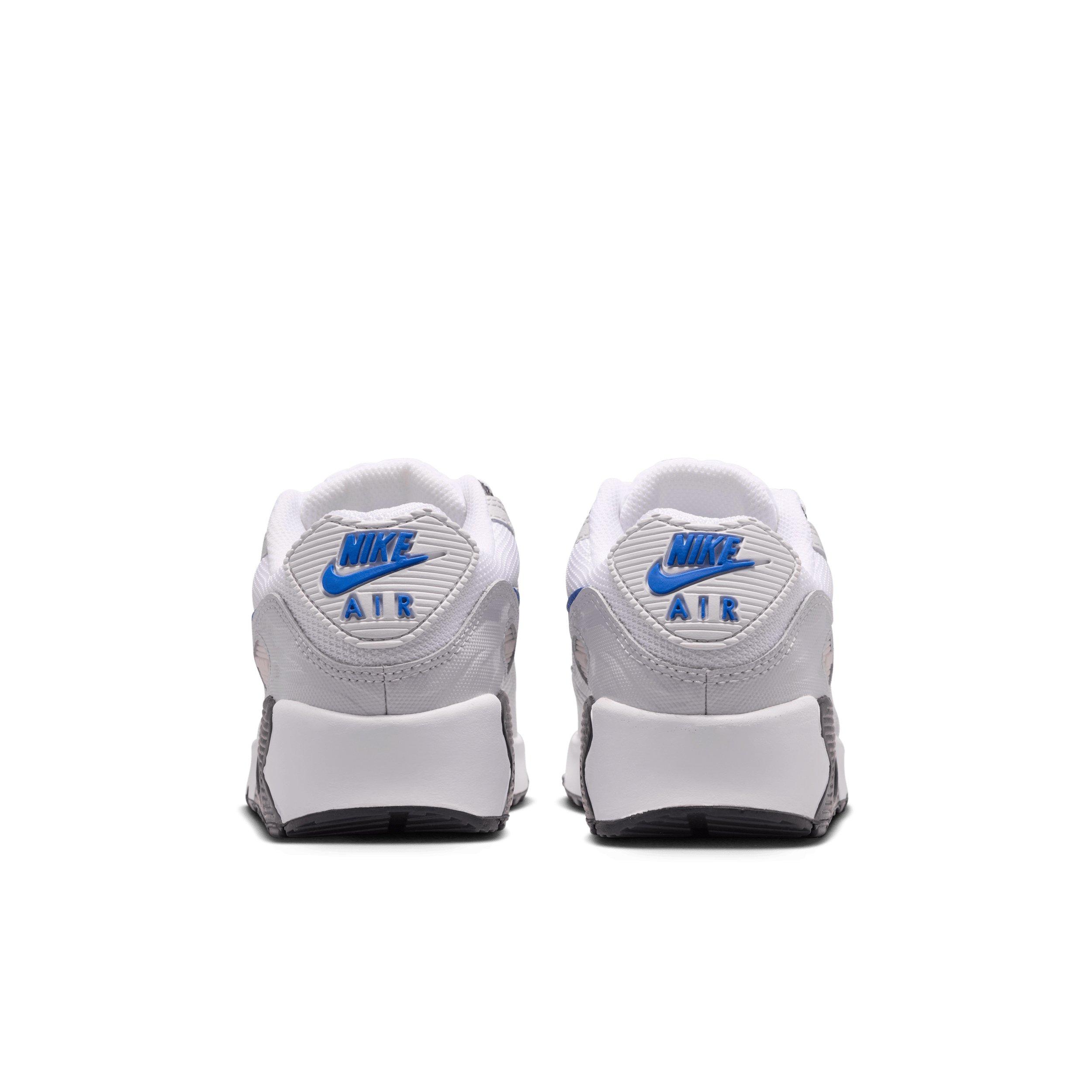 Nike Air Max 90 SE "White/Photon Dust/Bright Crimson/Game Royal" Grade School Boys' Shoe - WHITE/DUST/CRIMSON/ROYAL Thumbnail View 5