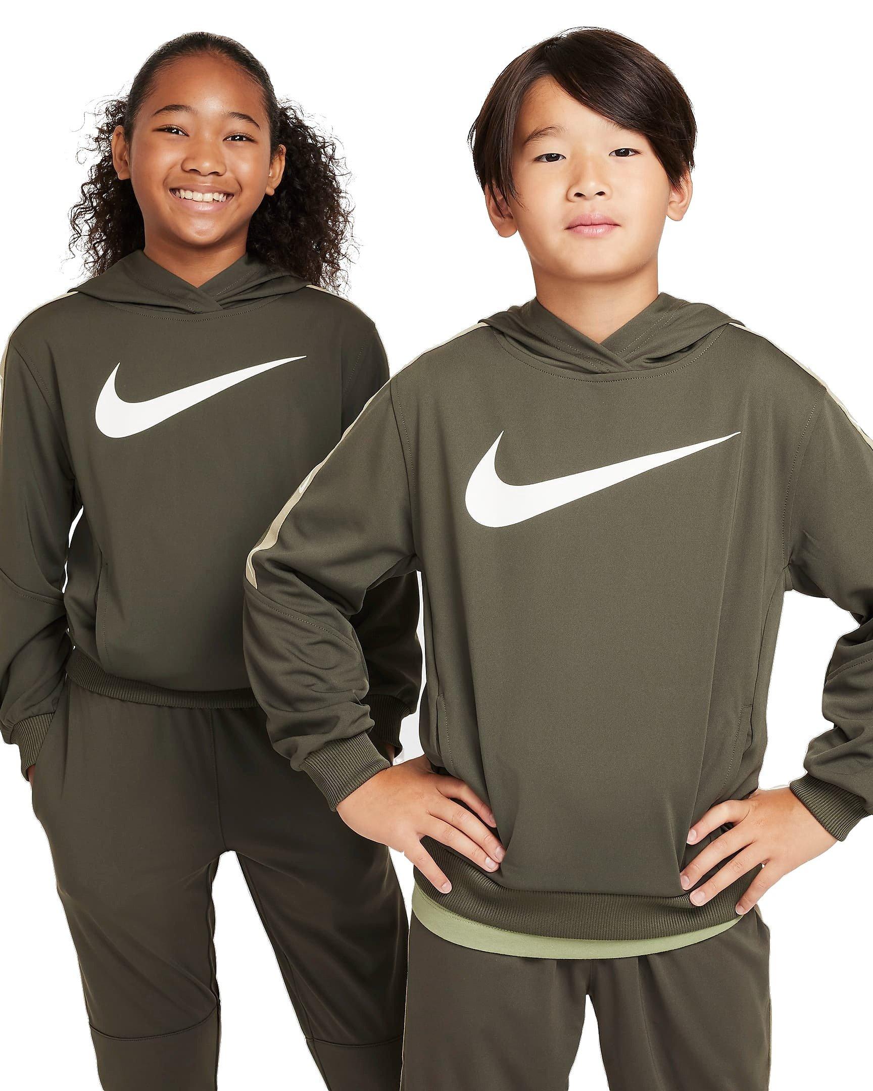 Nike ​Big Kids' Sportswear Club Pullover Knit Hoodie -Cargo Khaki - CARGO KHAKI