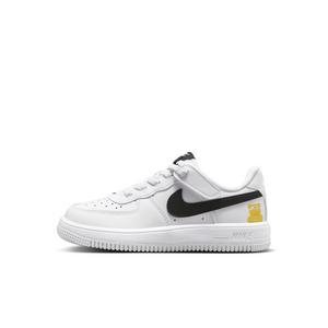 Nike Force 1 Low EasyOn "White/Black" Preschool Boys' Shoe