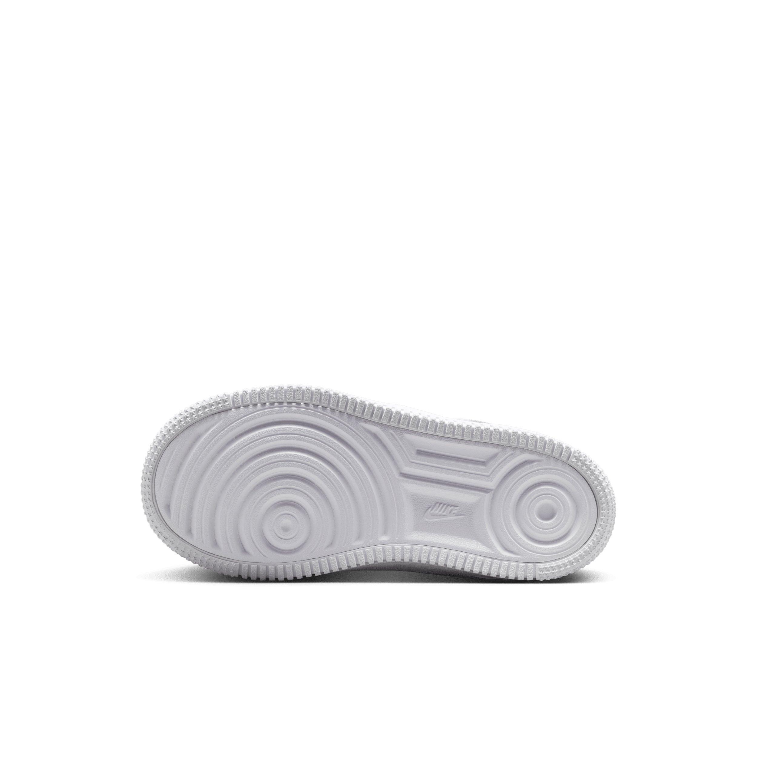 Nike Force 1 Low EasyOn "White/Black/Yellow" Preschool Boys' Shoe - WHITE/BLACK/YELLOW Thumbnail View 6