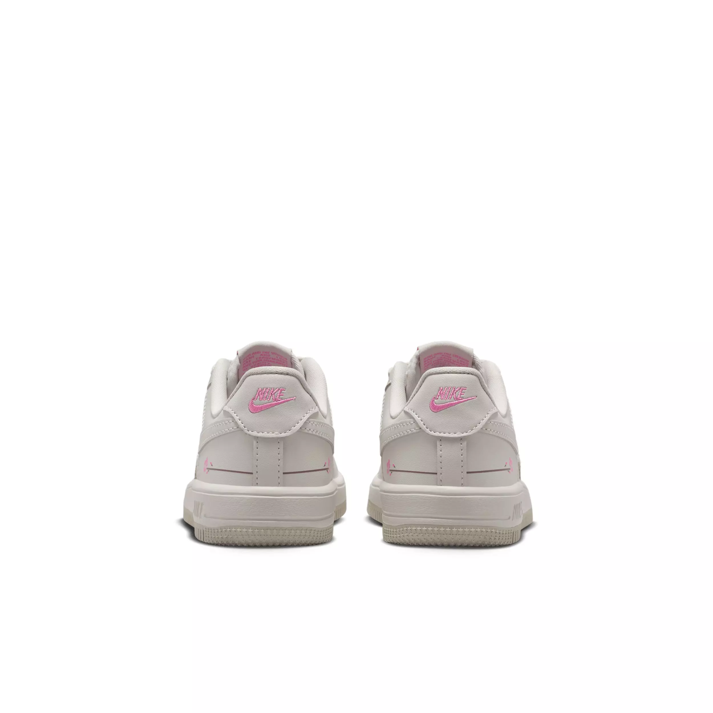 Nike Force 1 Low "Light Bone/Playful Pink/Fauna Brown/Light Bone" Preschool Girls' Shoe - LT BONE/PINK/BROWN/LT BONE