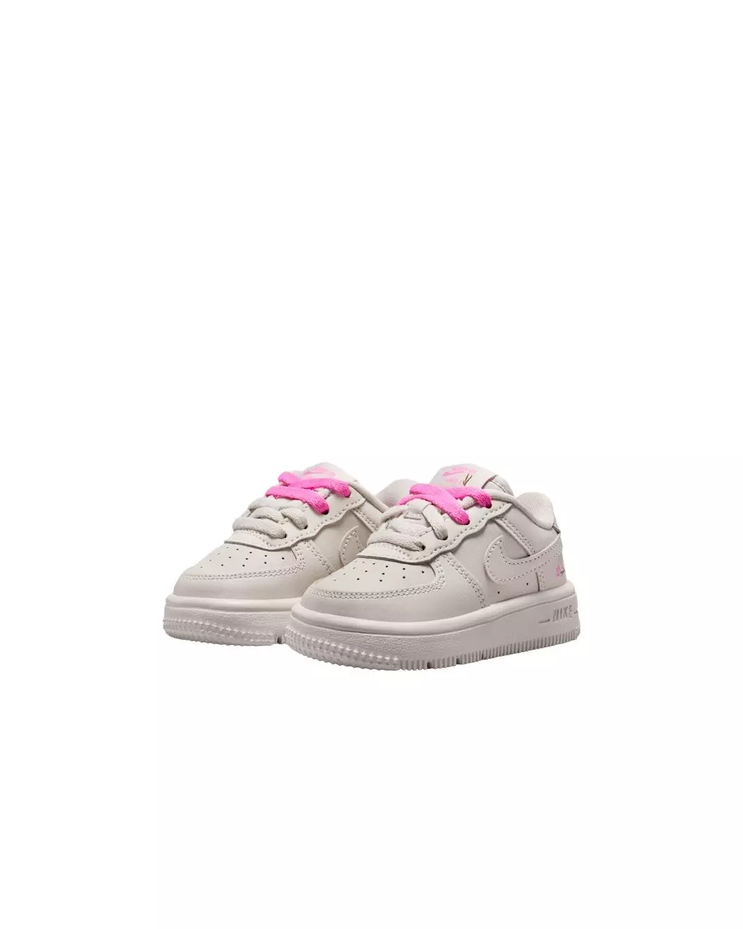 Nike Force 1 Low "Light Bone/Playful Pink/Fauna Brown/Light Bone" Infant Girls' Shoe - LT BONE/PINK/BROWN/LT BONE