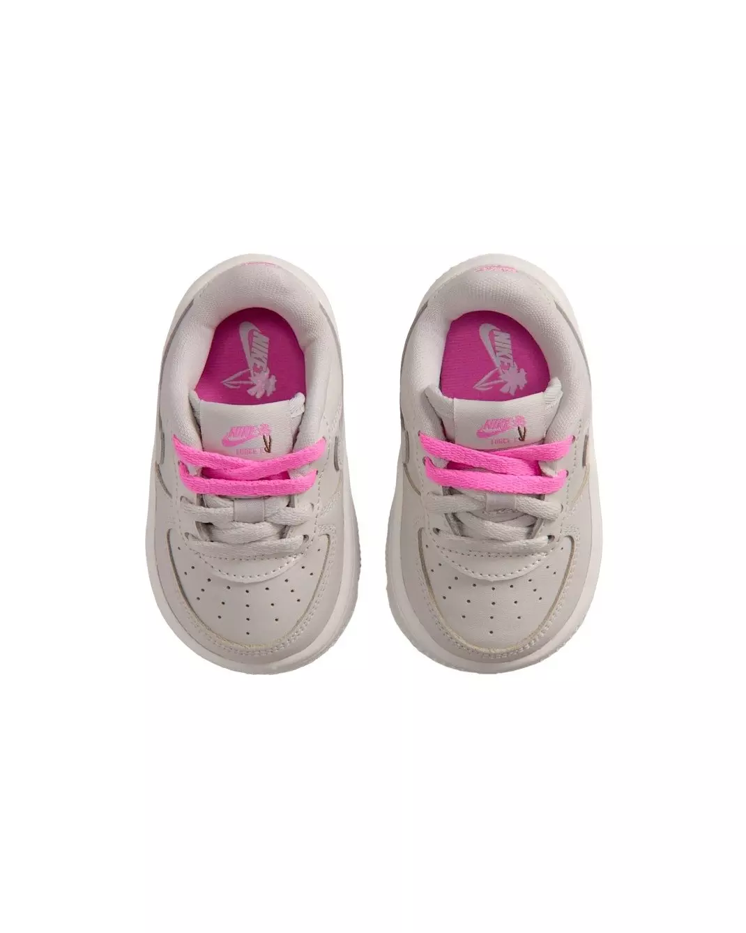 Nike Force 1 Low "Light Bone/Playful Pink/Fauna Brown/Light Bone" Infant Girls' Shoe - LT BONE/PINK/BROWN/LT BONE