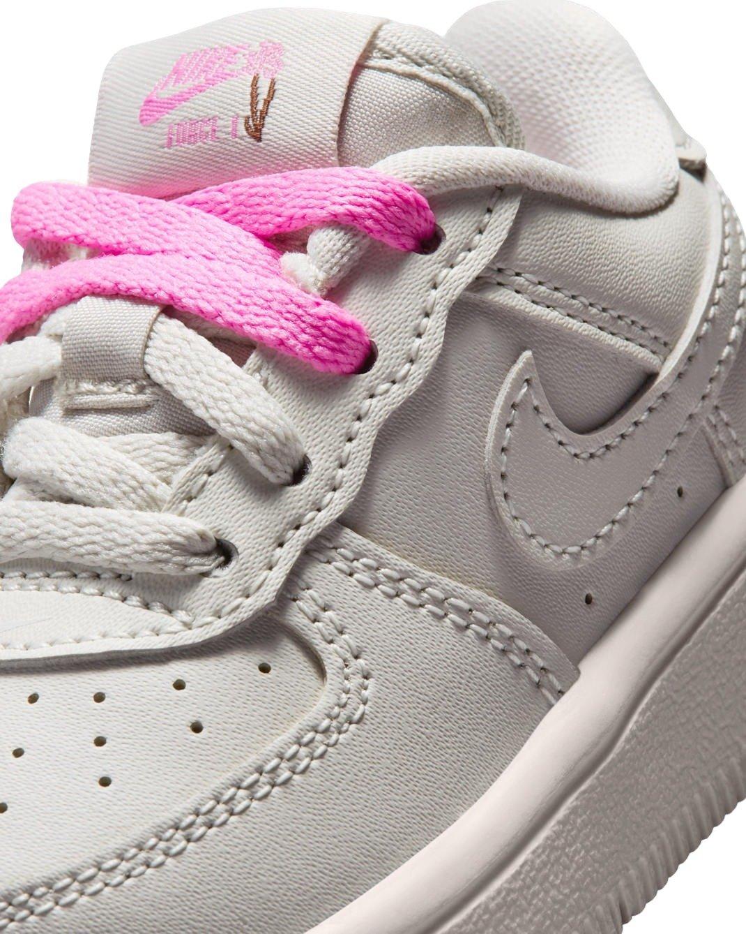 Nike Force 1 Low "Light Bone/Playful Pink/Fauna Brown/Light Bone" Infant Girls' Shoe - LT BONE/PINK/BROWN/LT BONE Thumbnail View 7