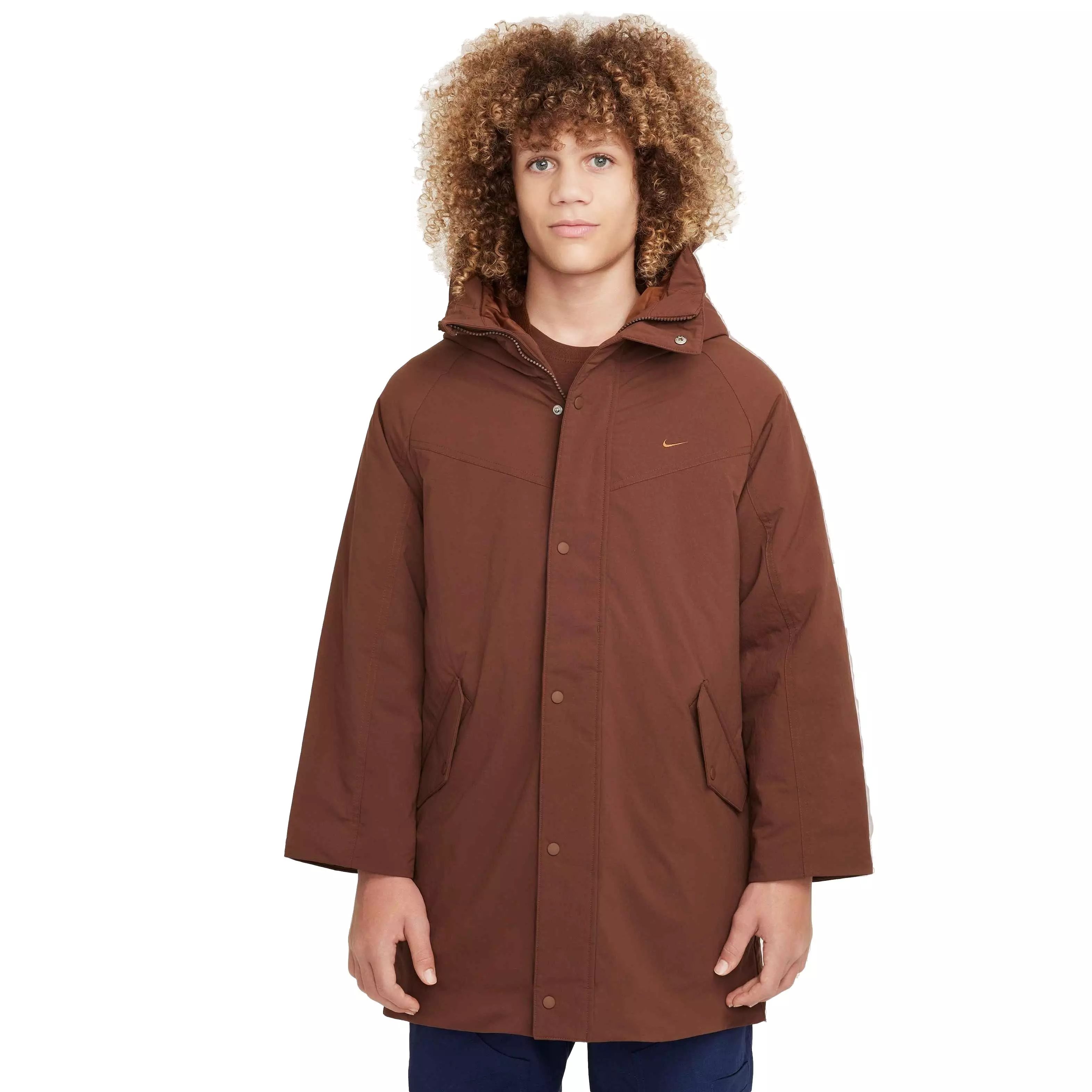 Nike Big Kids' Sportswear Metro Ground Parka - BROWN