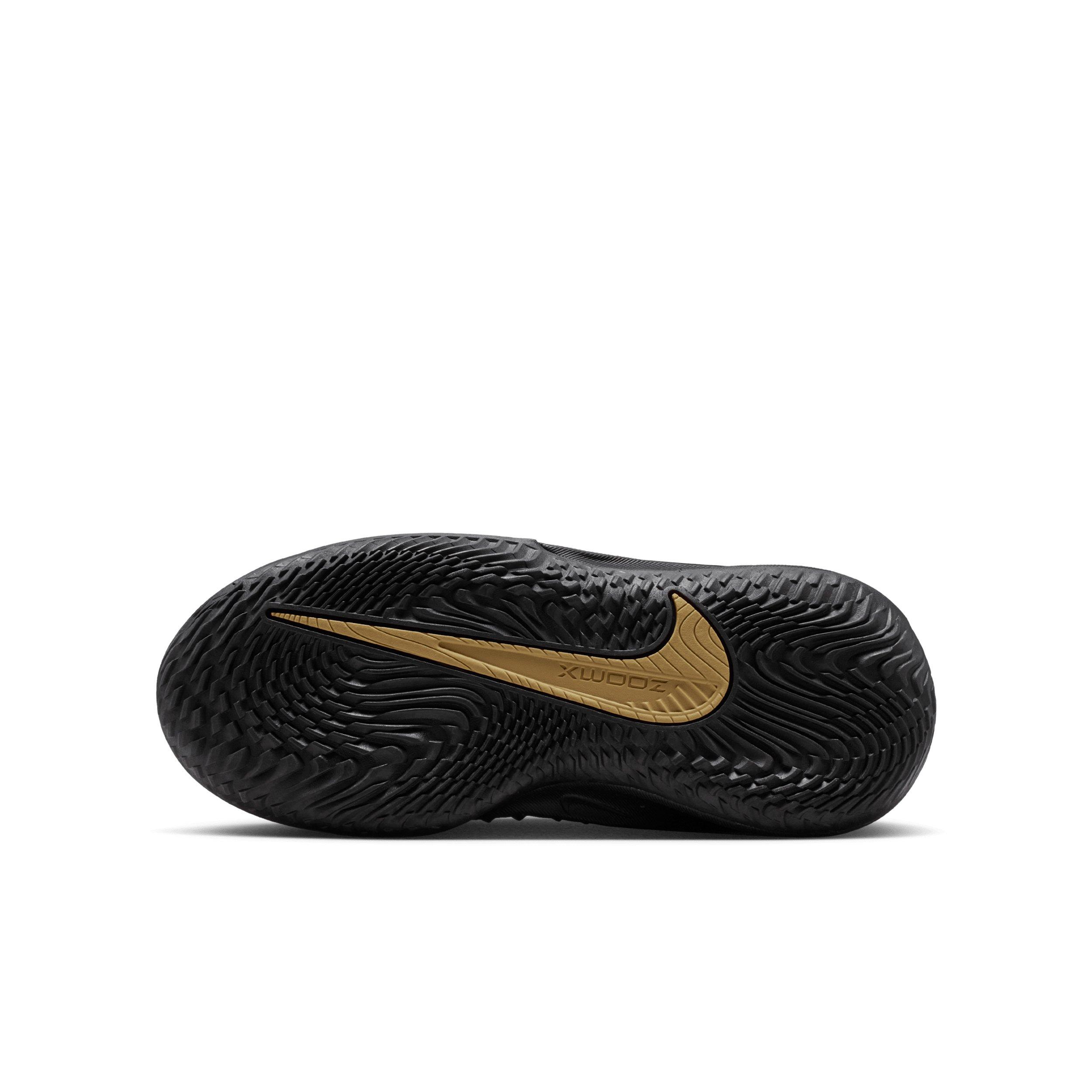 Nike G.T. Cut 4 "Metallic Gold" Grade School Kids' Basketball Shoe - BLACK/METALLIC GOLD/BRIGHT CRIMSON Thumbnail View 9