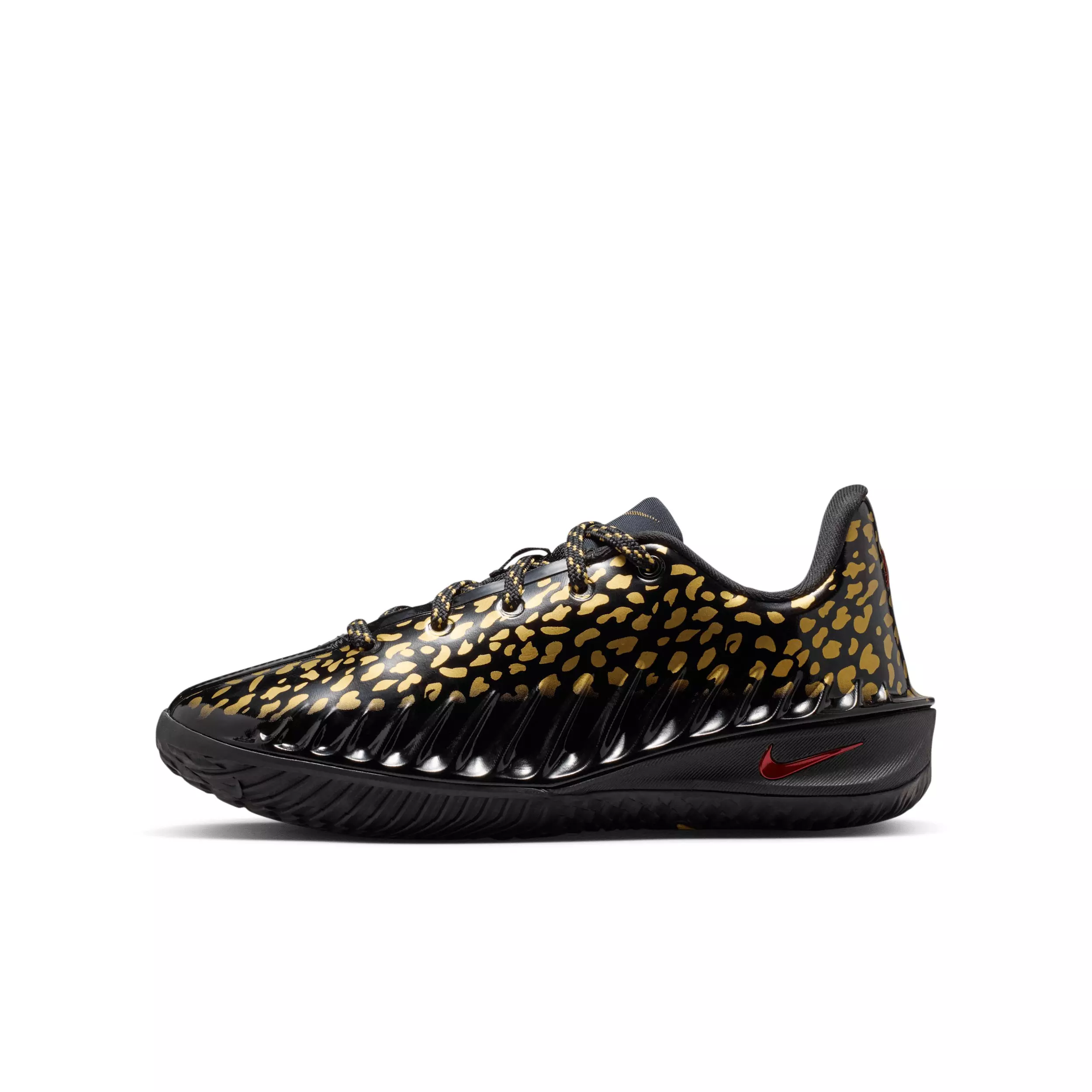 Nike G.T. Cut 4 "Metallic Gold" Grade School Kids' Basketball Shoe - BLACK/METALLIC GOLD/BRIGHT CRIMSON