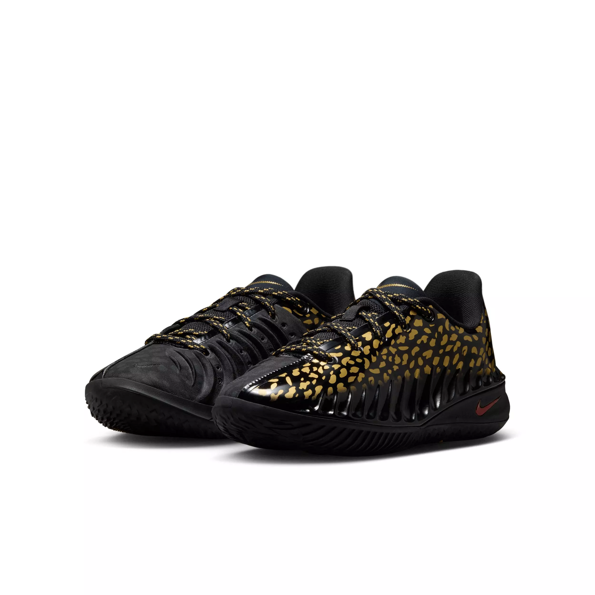 Nike G.T. Cut 4 "Metallic Gold" Grade School Kids' Basketball Shoe - BLACK/METALLIC GOLD/BRIGHT CRIMSON