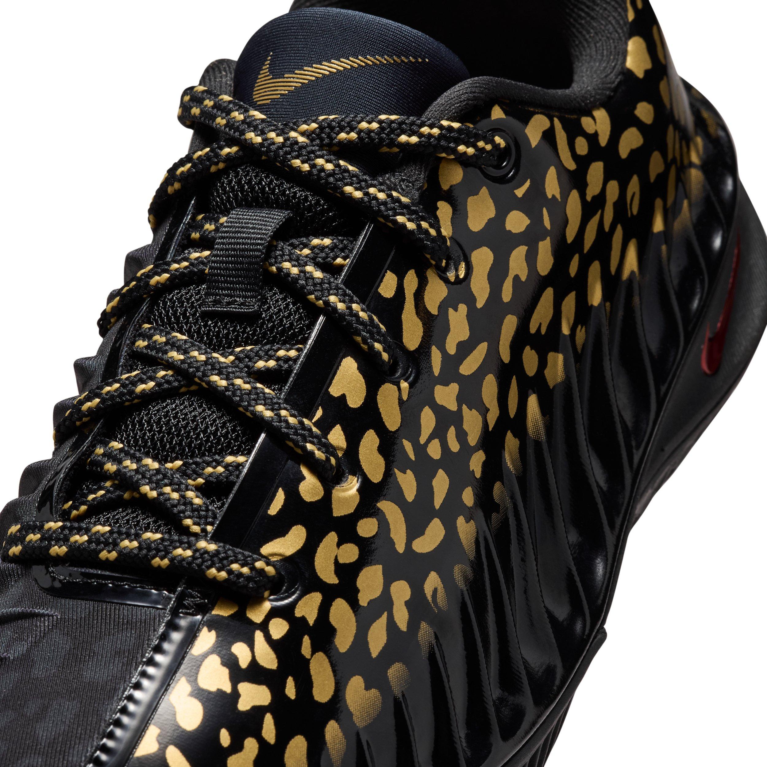 Nike G.T. Cut 4 "Victor Wembanyama" Grade School Kids' Basketball Shoe - BLACK/METALLIC GOLD/BRIGHT CRIMSON Thumbnail View 4