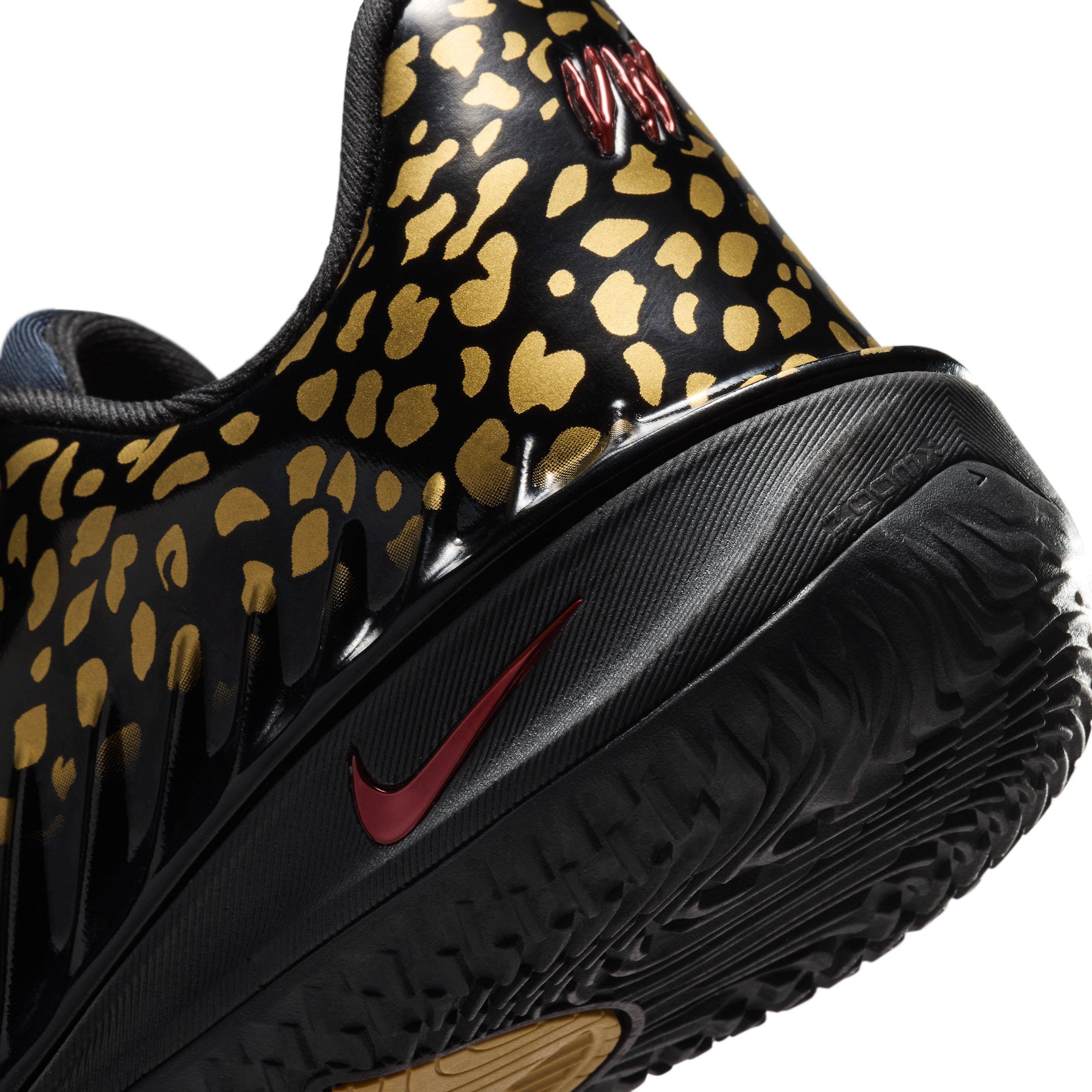Nike G.T. Cut 4 "Metallic Gold" Grade School Kids' Basketball Shoe - BLACK/METALLIC GOLD/BRIGHT CRIMSON Thumbnail View 5