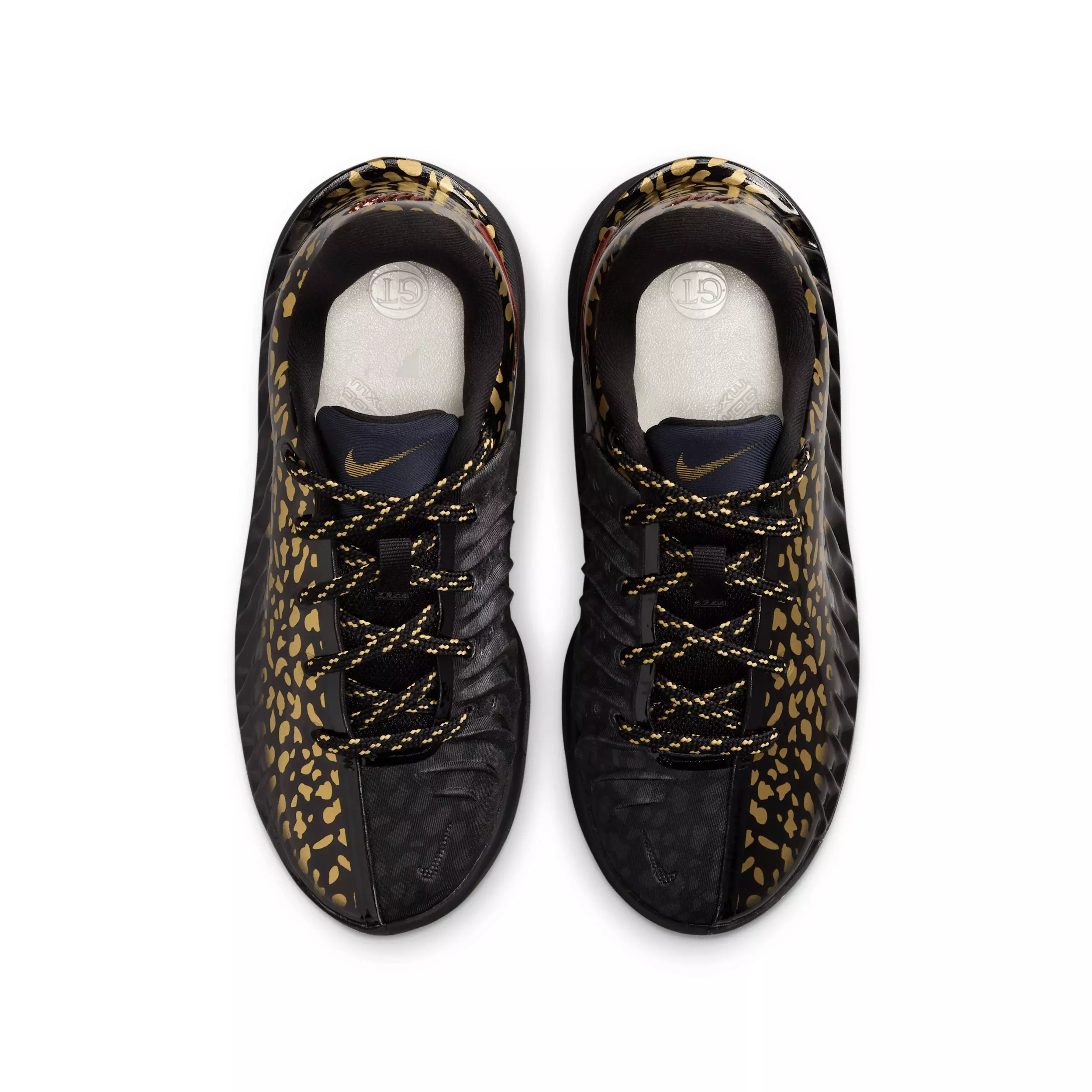 Nike G.T. Cut 4 "Metallic Gold" Grade School Kids' Basketball Shoe - BLACK/METALLIC GOLD/BRIGHT CRIMSON