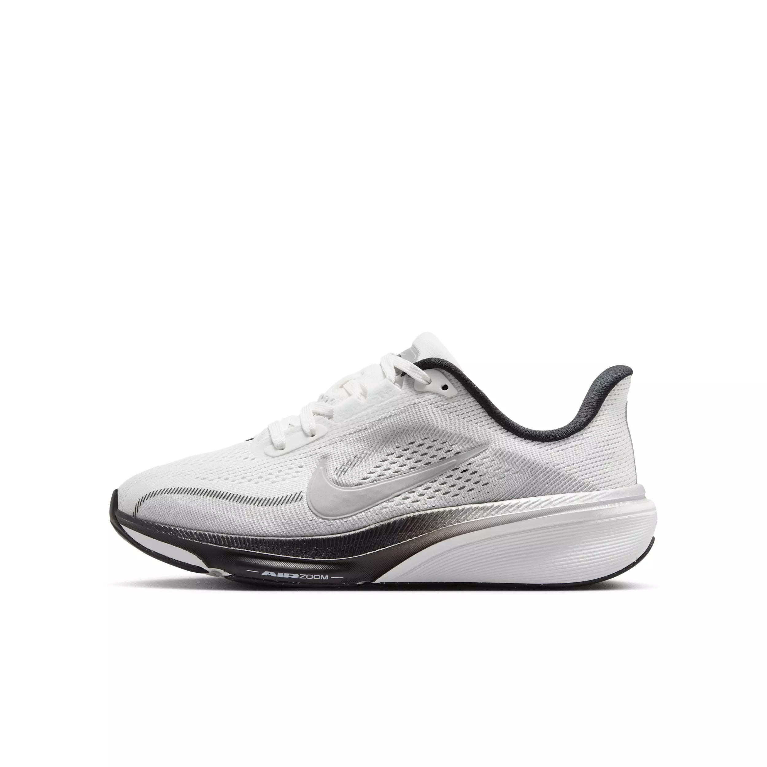Nike Pegasus 42 "Summit White/Metallic Silver/Photon Dust/White" Grade School Boys' Running Shoe - WHITE/SILVER/DUST/WHITE