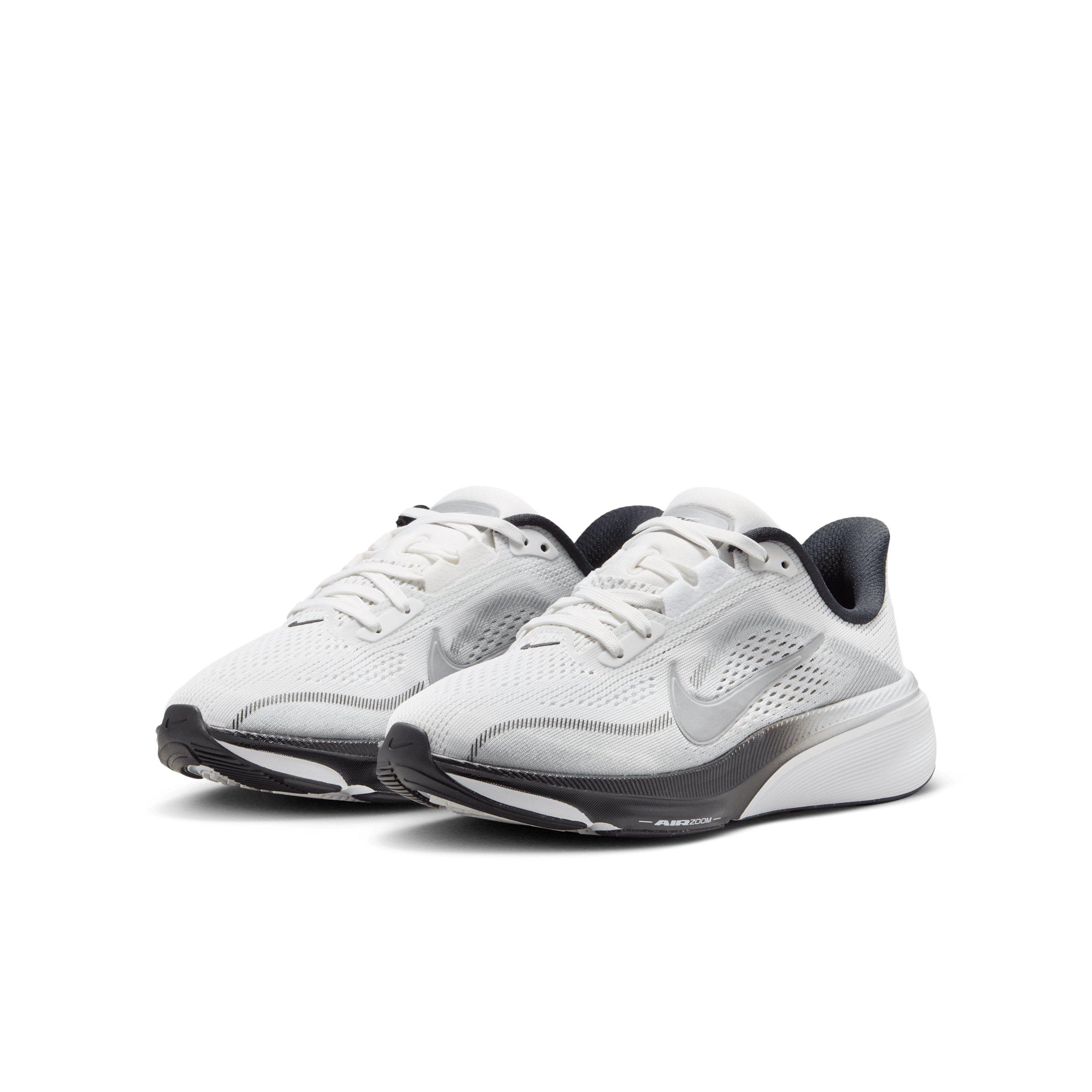 Nike Pegasus 42 "Summit White/Metallic Silver/Photon Dust/White" Grade School Boys' Running Shoe - WHITE/SILVER/DUST/WHITE Thumbnail View 3