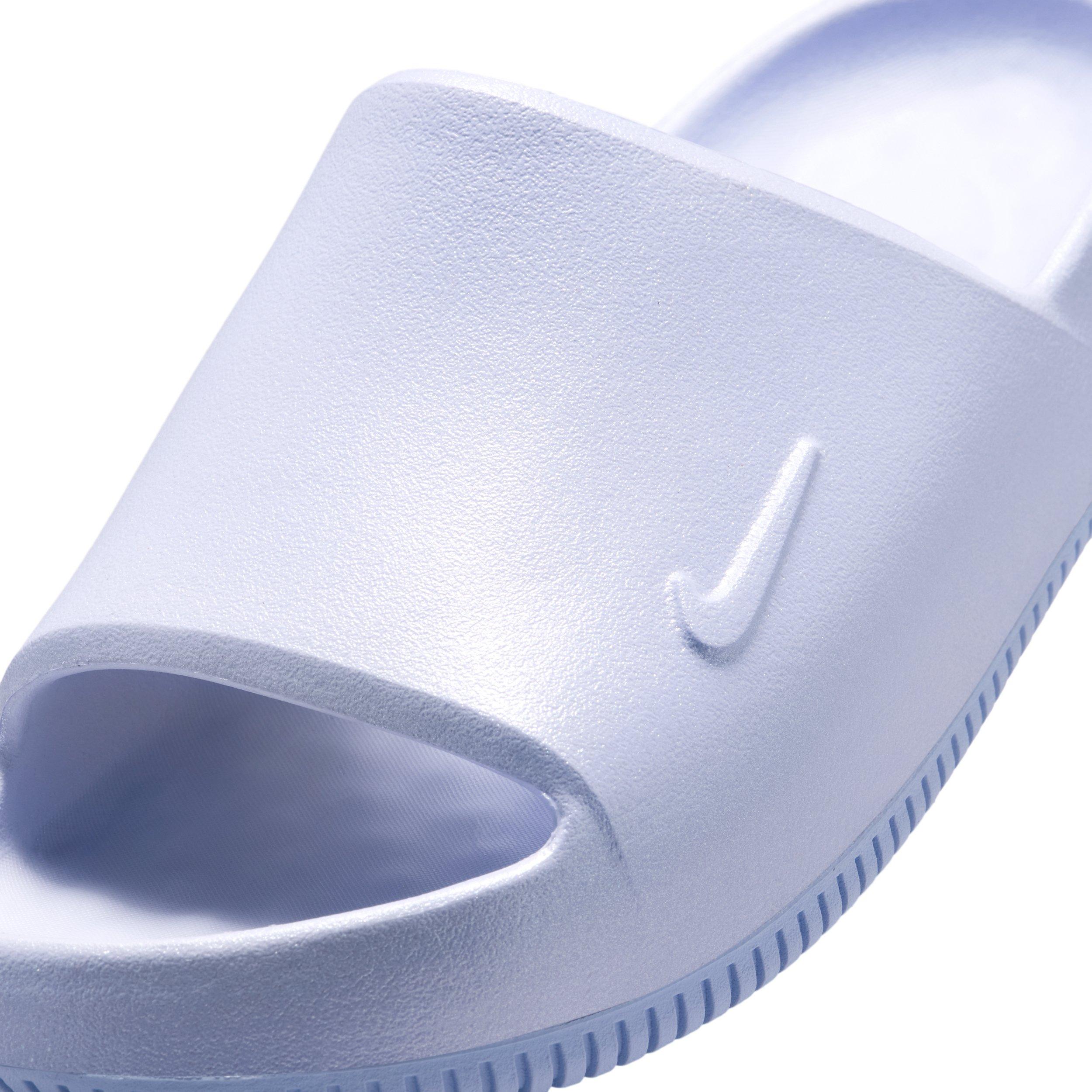 Nike Calm 2.0 Premium "Ghost/Ghost" Grade School Boys' Slide - GHOST/GHOST Thumbnail View 6