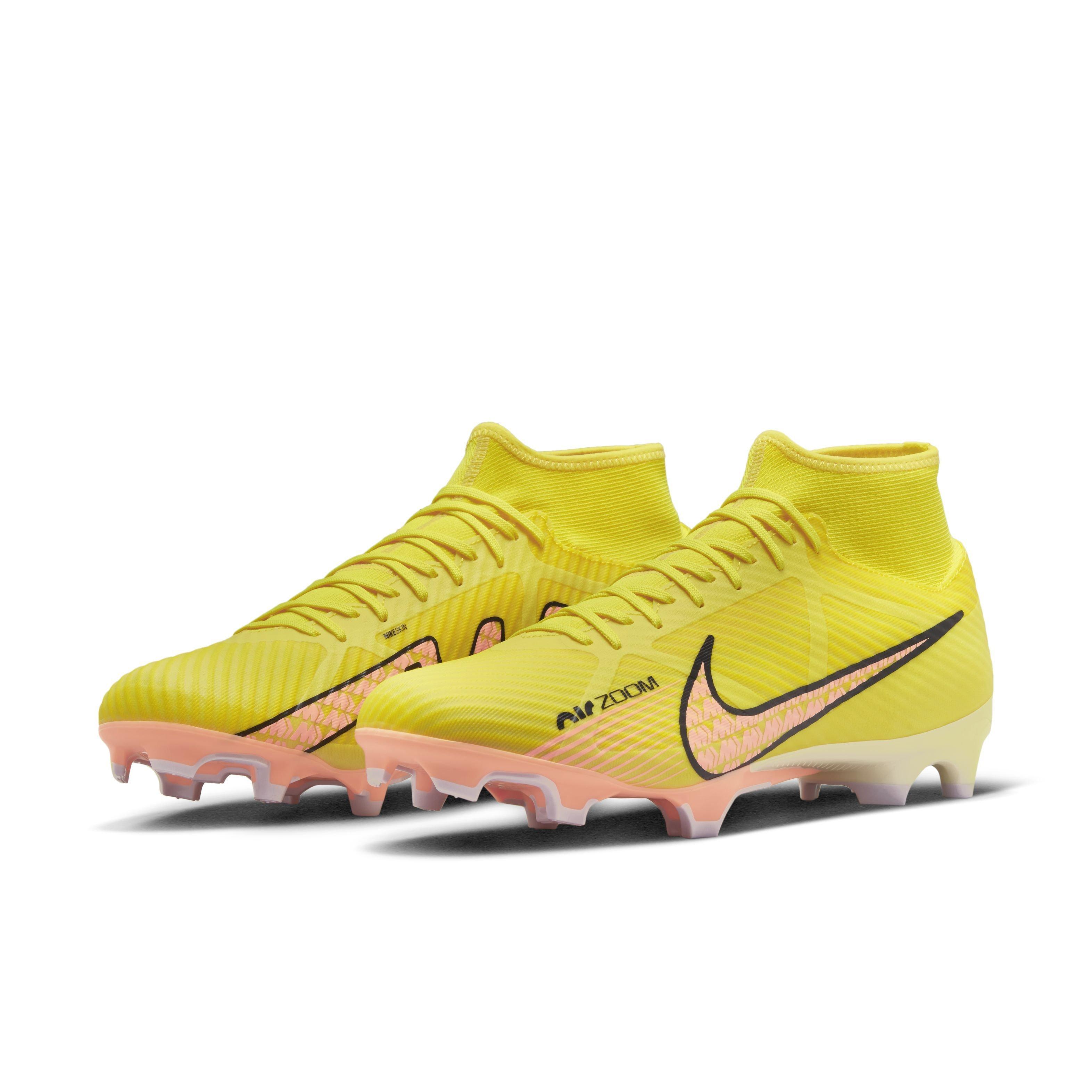 Nike Air Zoom Mercurial Superfly 9 Elite FG Soccer Cleat - Yellow  Strike/Black/Coconut Milk/Doll/Purple Pulse/Sunset Glow DJ4977-780 – Soccer  Zone USA