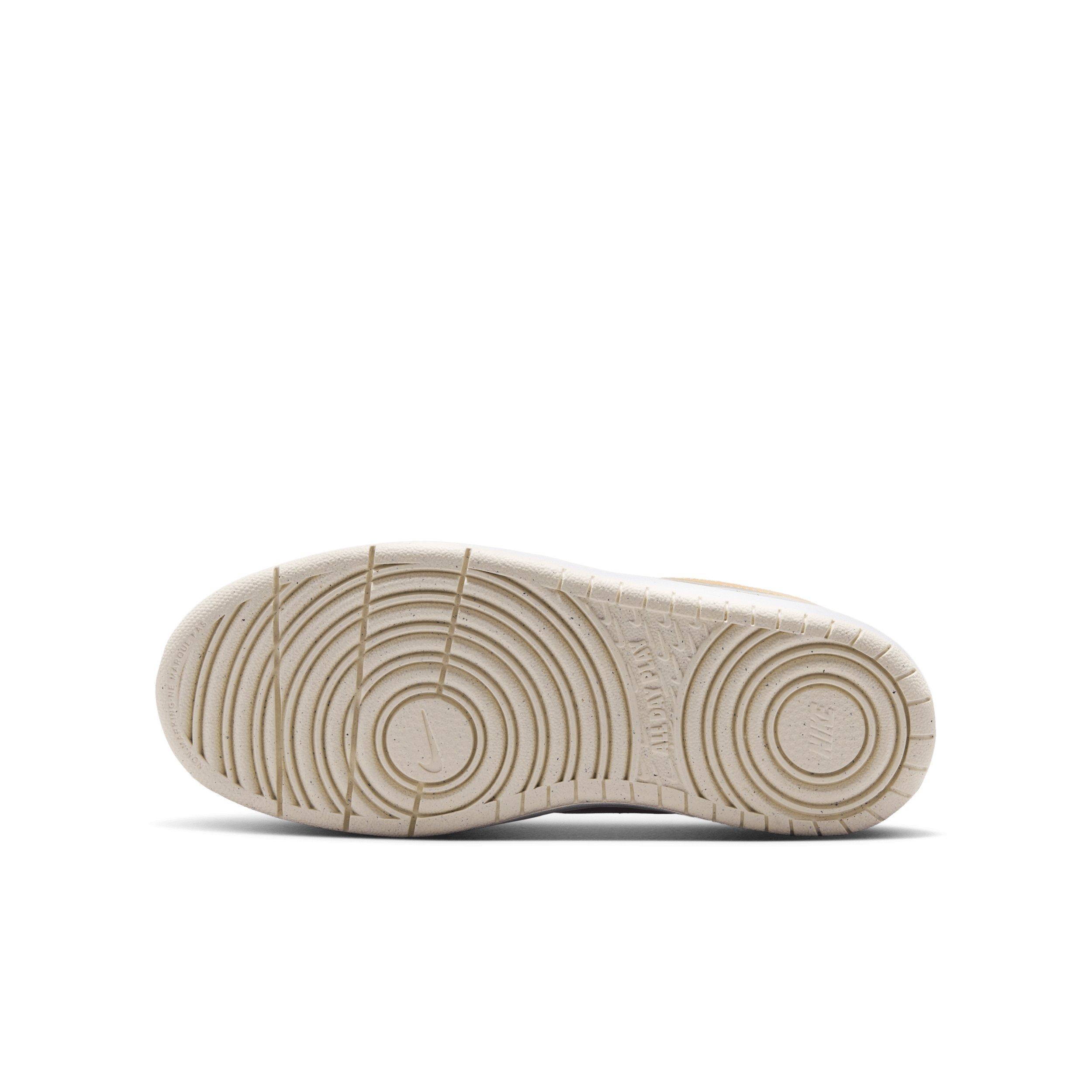 Nike Court Borough Low "White/Chalk/White/Shimmer" Grade School Girls' Shoe - WHITE/CHALK/WHITE/SHIMMER Thumbnail View 6