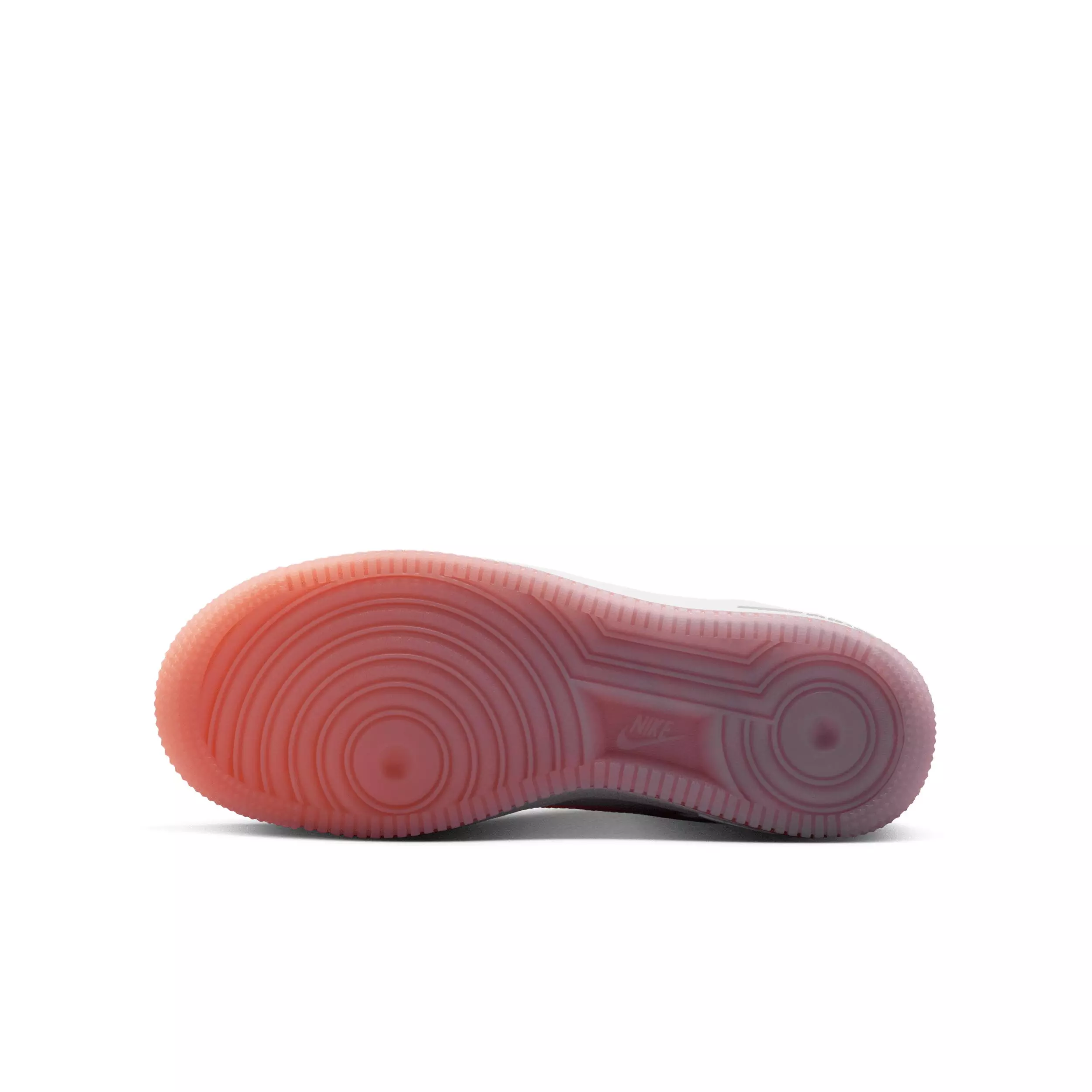 Nike Air Force 1 "White/Turf Orange/Bright Violet" Grade School Girls' Shoe - WHITE/ORANGE/VIOLET