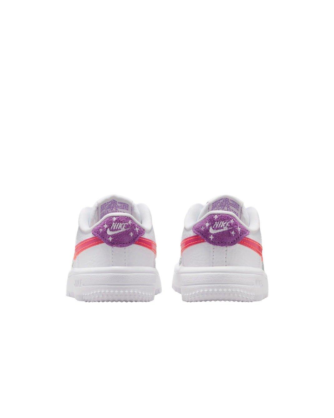 Nike Force 1 Low "White/Turf Orange/Bright Violet" Infant Girls' Shoe - WHITE/ORANGE/VIOLET Thumbnail View 5