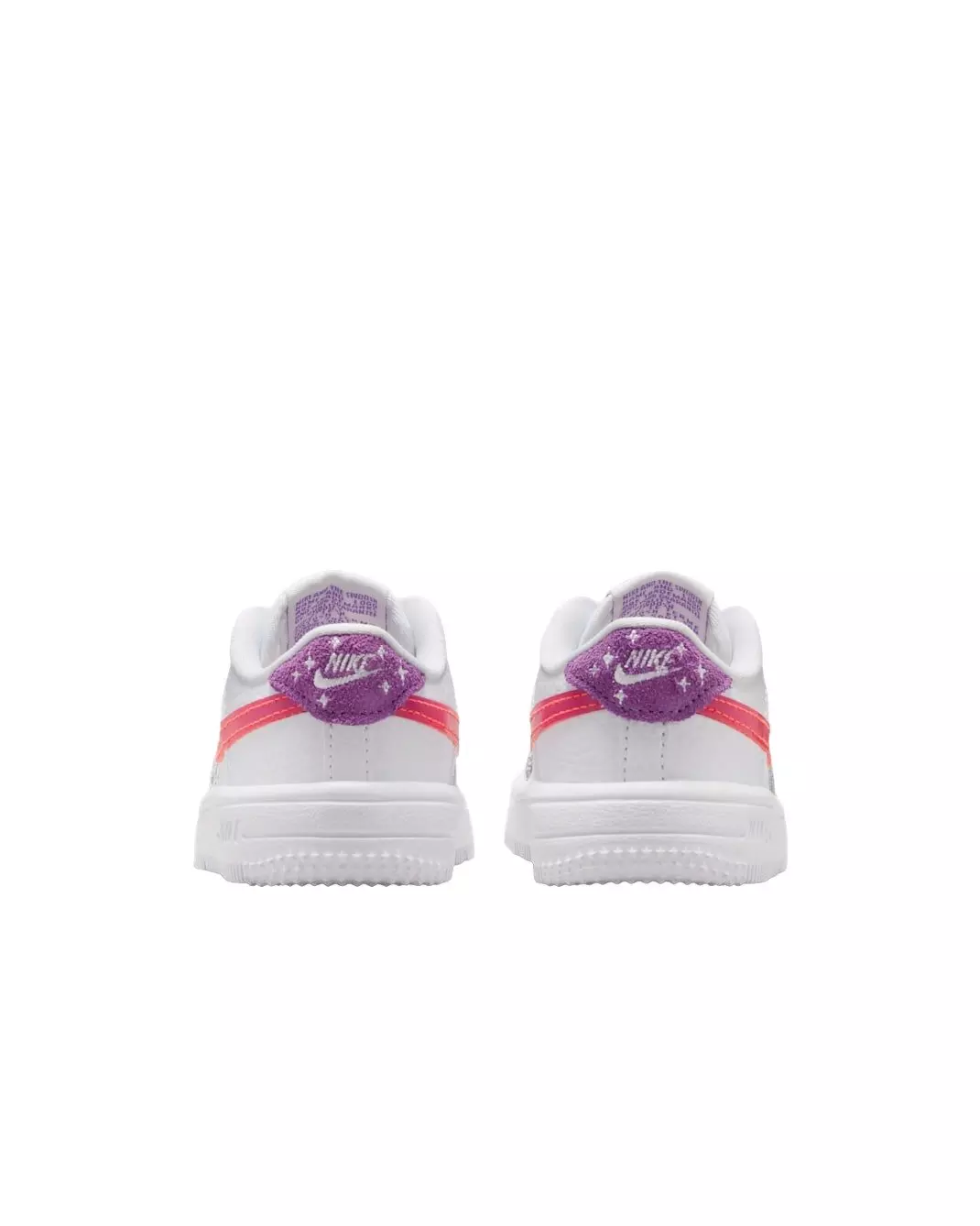 Nike Force 1 Low "White/Turf Orange/Bright Violet" Infant Girls' Shoe - WHITE/ORANGE/VIOLET