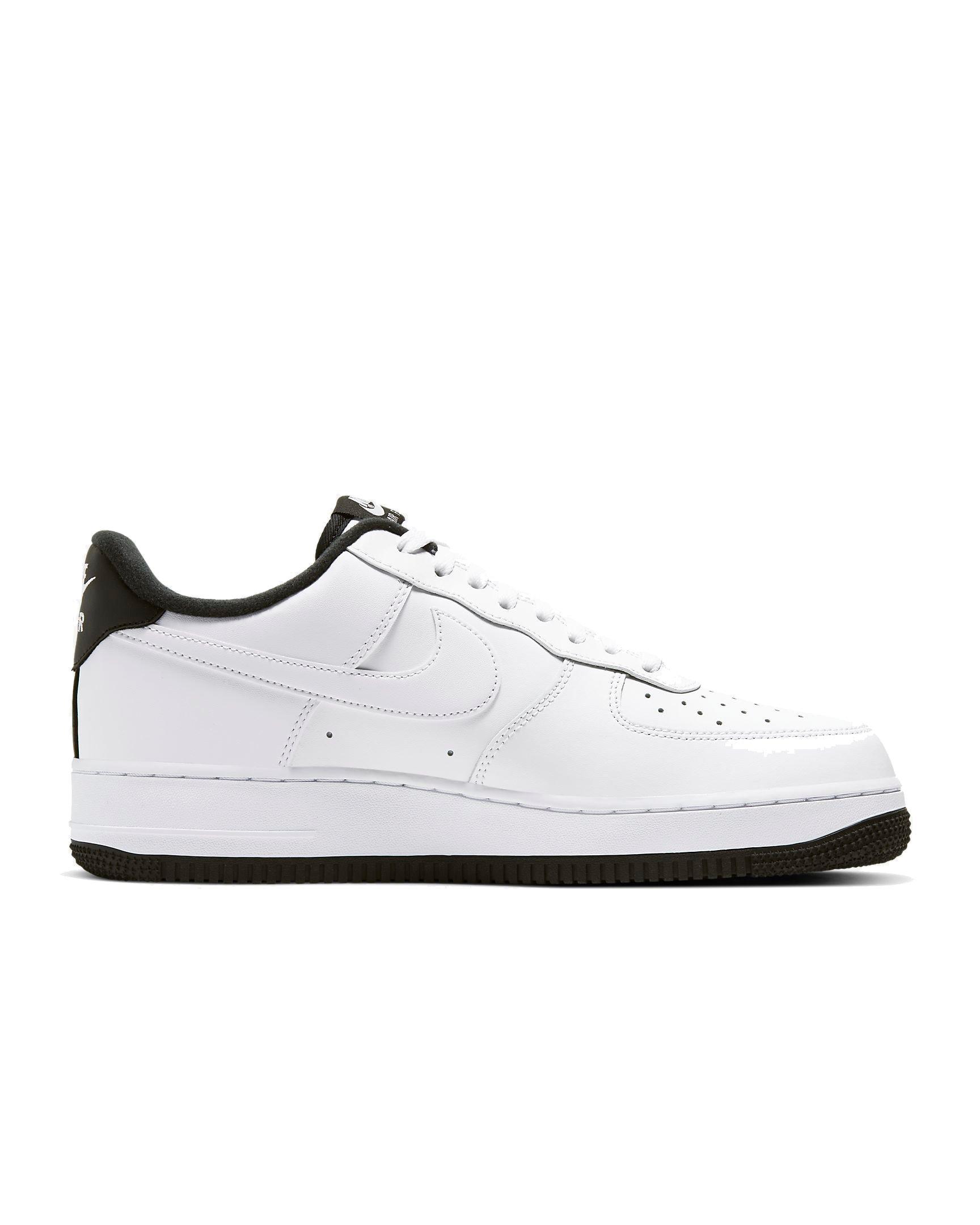 white air force ones with black bottom