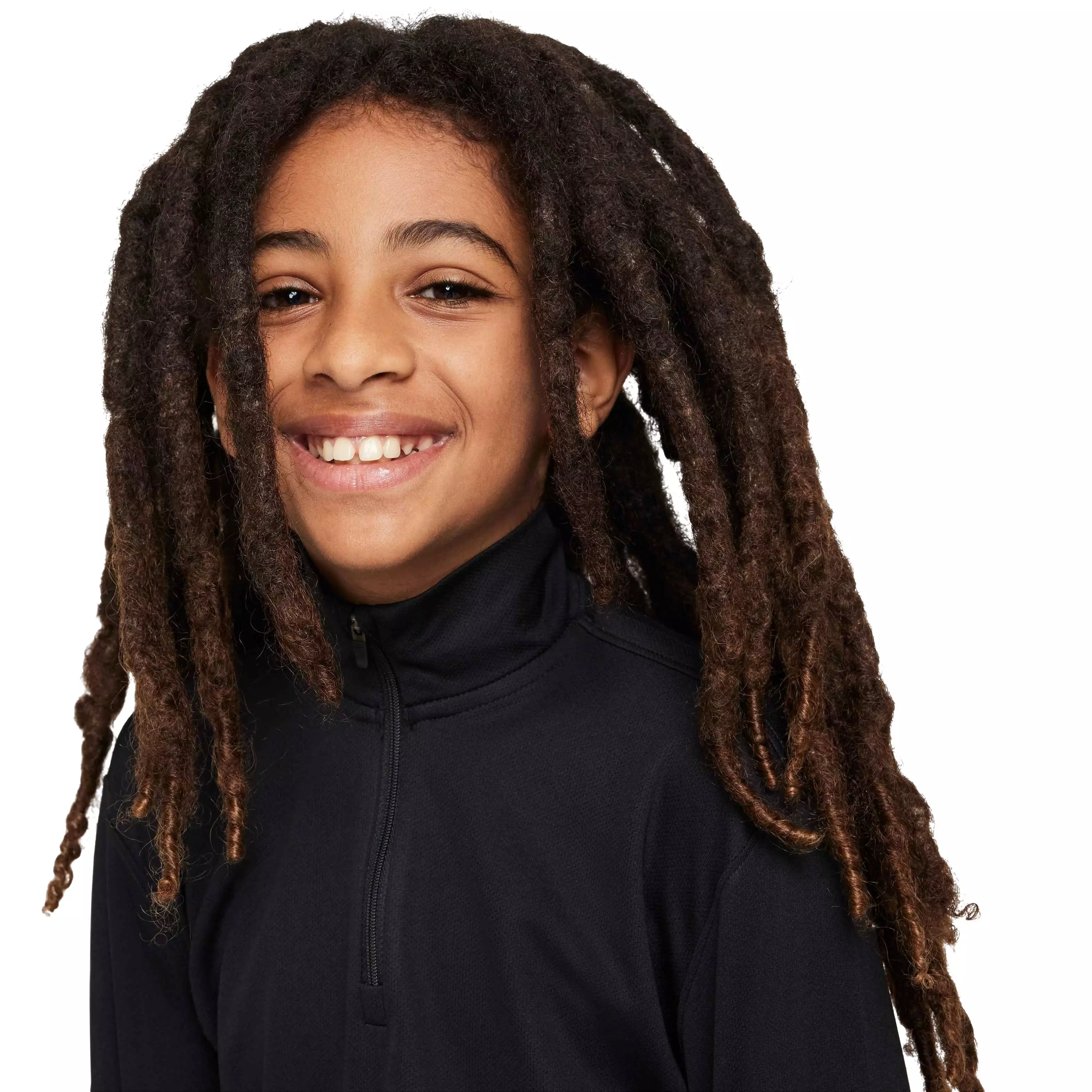 Nike Big Boys' Multi Dri-FIT UV Long-Sleeve 1/2-Zip Top - BLACK