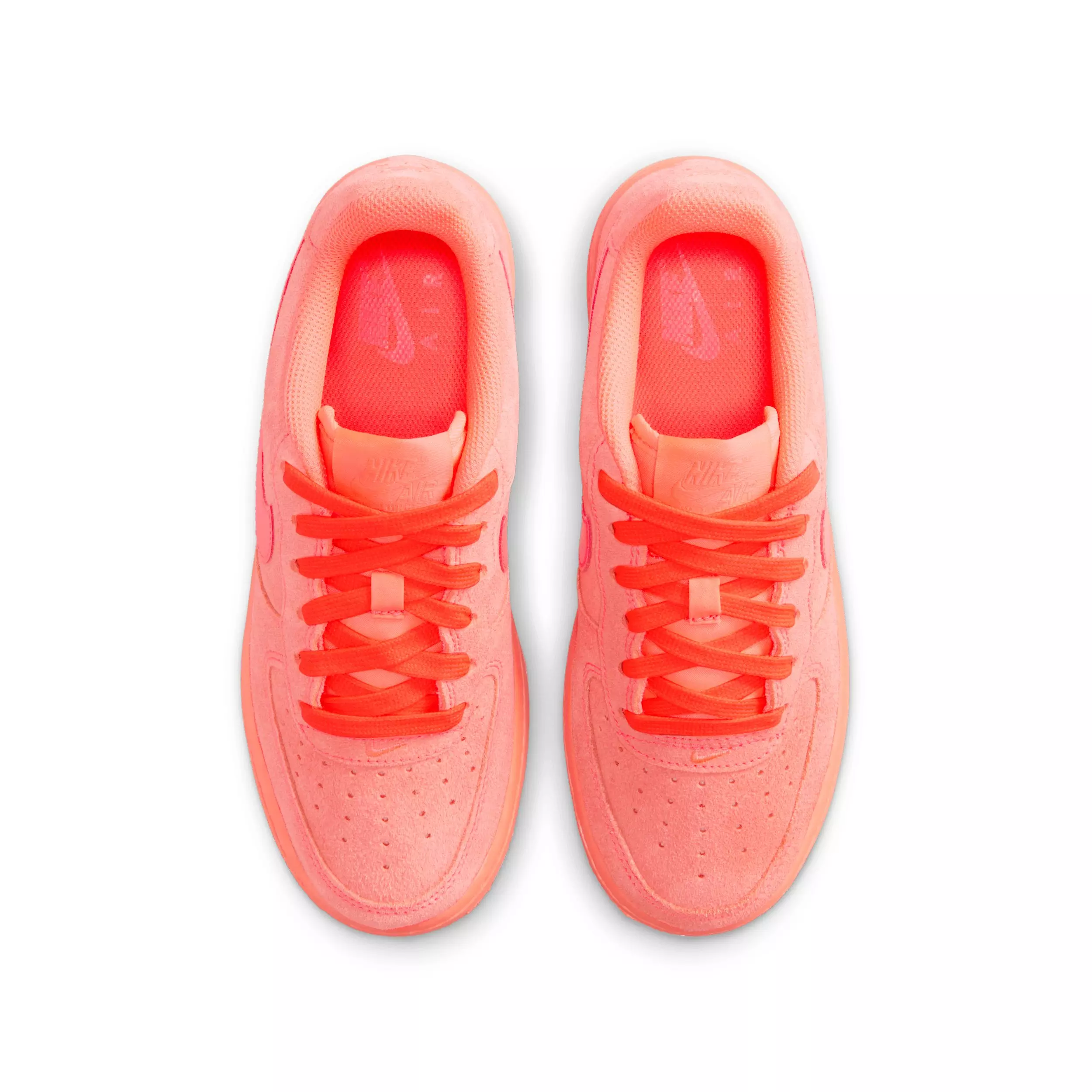 Nike Air Force 1 Suede "Hot Lava/Hot Lava/Hot Lava" Grade School Girls' Shoe - LAVA/LAVA/LAVA