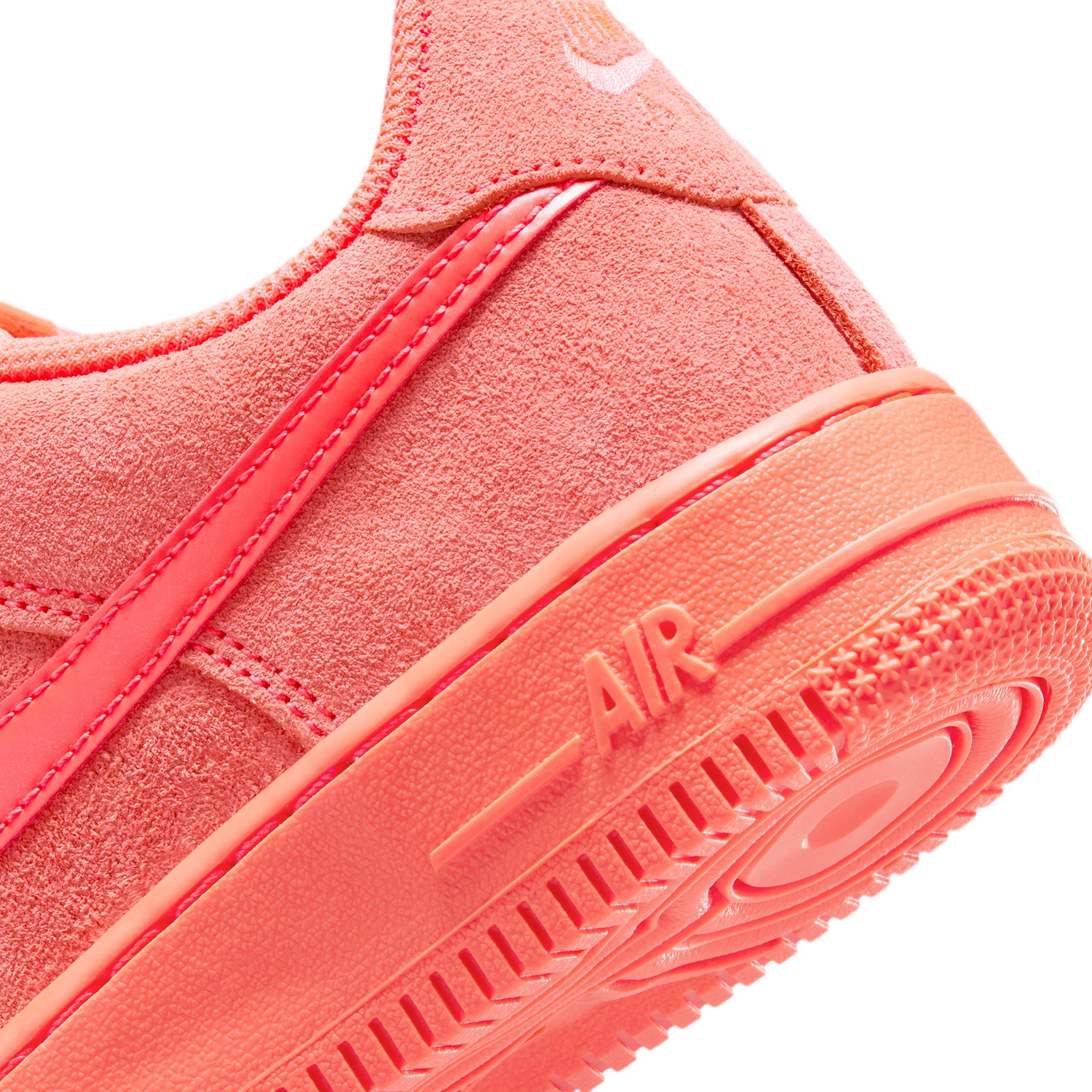 Nike Air Force 1 Suede Grade School Girls' "Hot Lava/Hot Lava/Hot Lava" Shoe