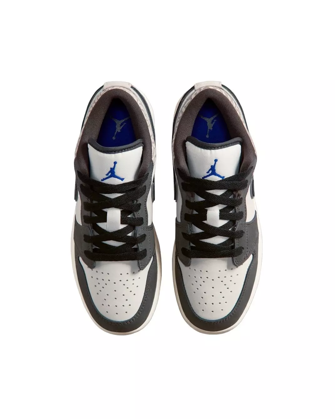 Jordan 1 Low SE "Sail/Deep Pewter/Gamma Grey/Game Royal" Grade School Boys' Shoe - SAIL/PEWTER/GREY/ROYAL