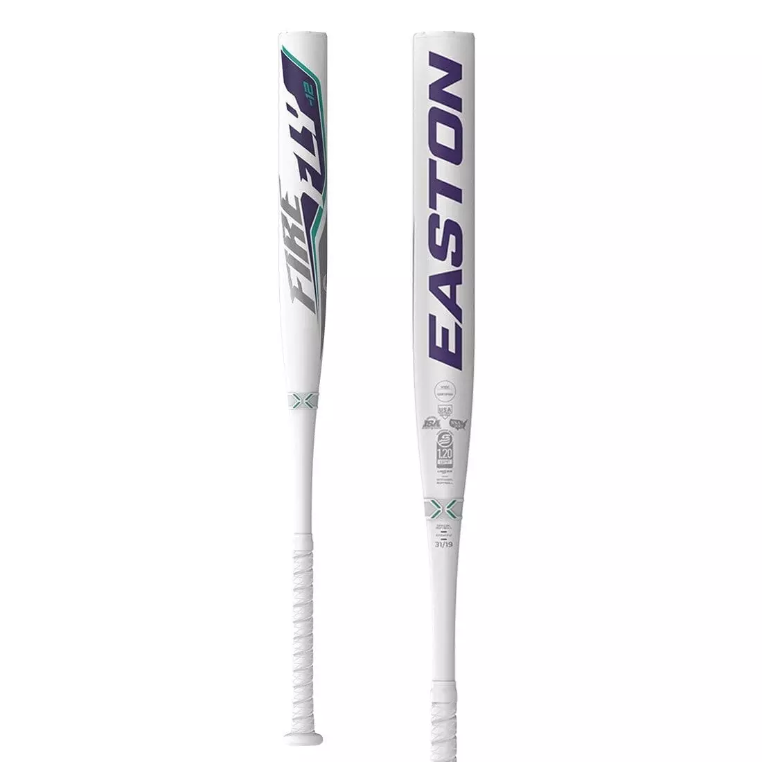 Easton Firefly Fastpitch Softball Bat (-12) 2024 - WHITE/PURPLE