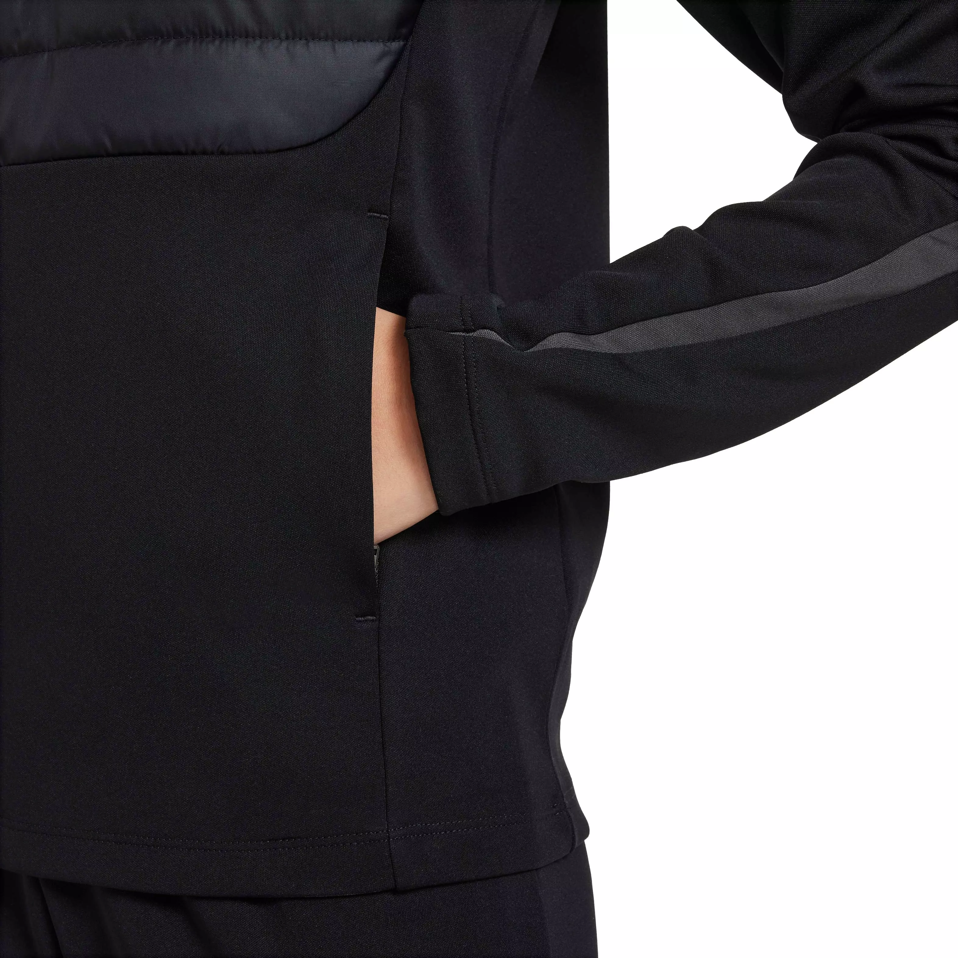 Nike Big Kids' Therma-FIT Academy Soccer Drill Top - BLACK