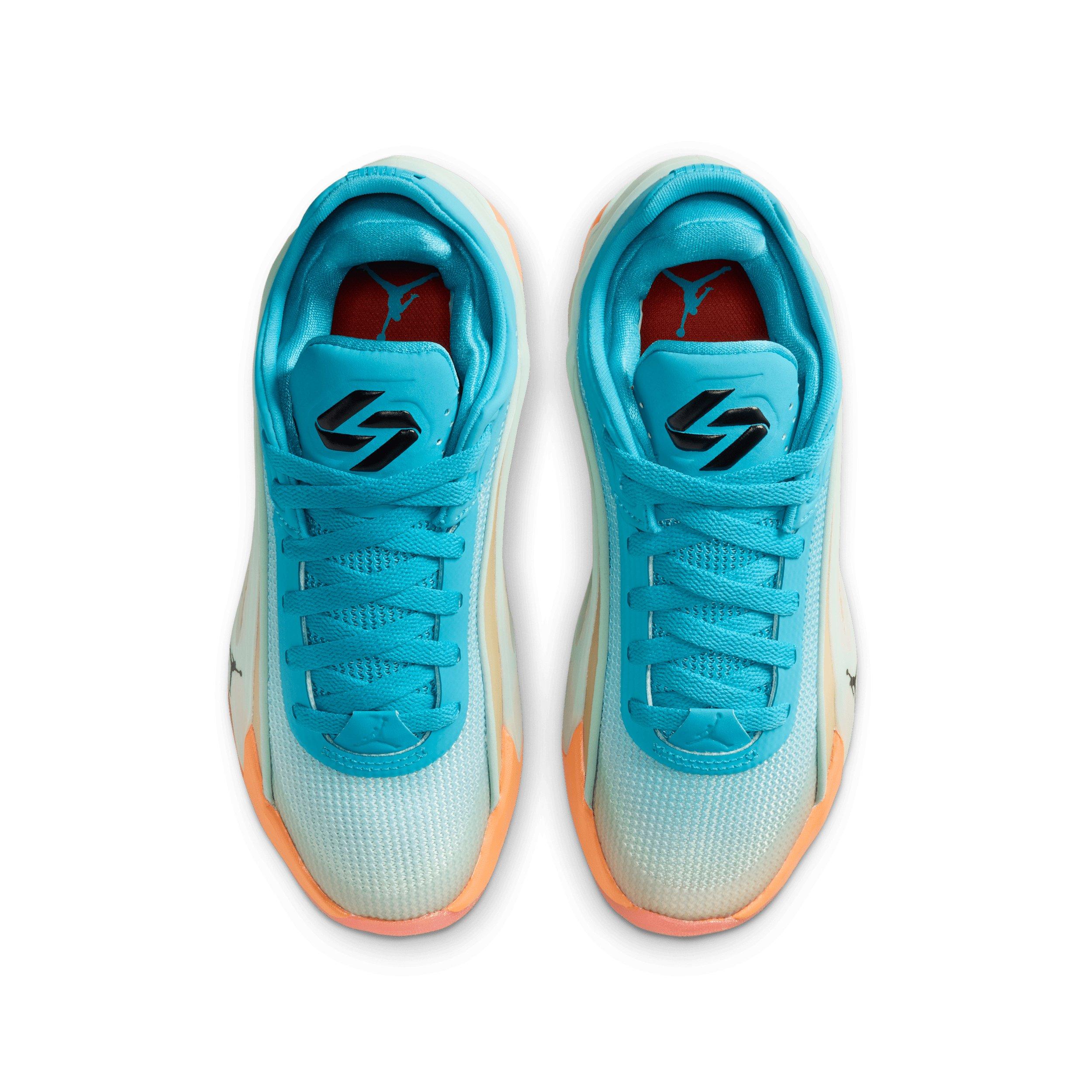 Jordan Luka 5 "Luka Lifestyle" Grade School Kids' Basketball Shoe - MULTICOLOR/TURQUOISE/GREEN/BLUE Thumbnail View 6