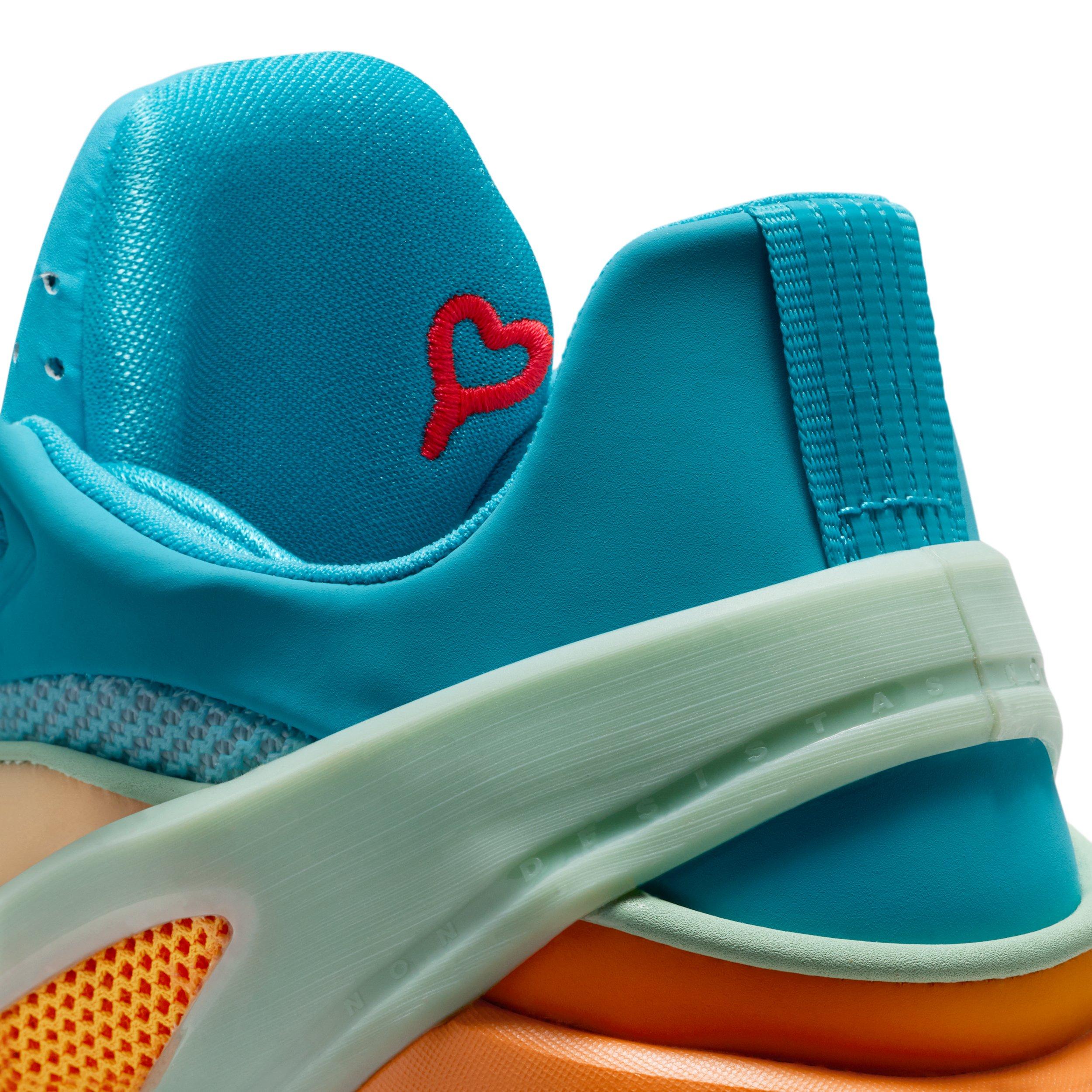 Jordan Luka 5 "Turquoise Blue" Grade School Kids' Basketball Shoe - MULTICOLOR/TURQUOISE/GREEN/BLUE Thumbnail View 11