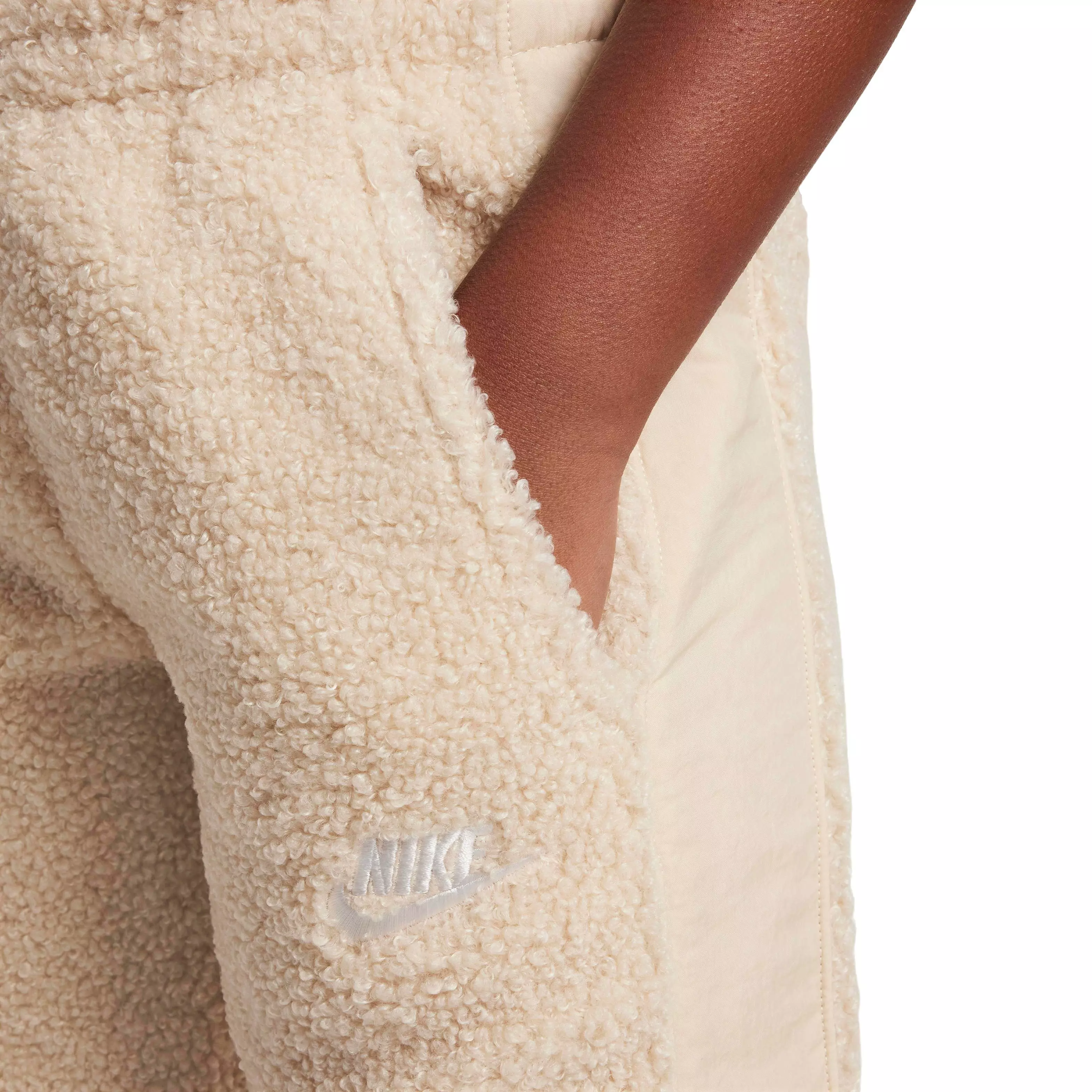 Nike Big Kids' Sportswear Club Fleece Winterized Pants - WHITE