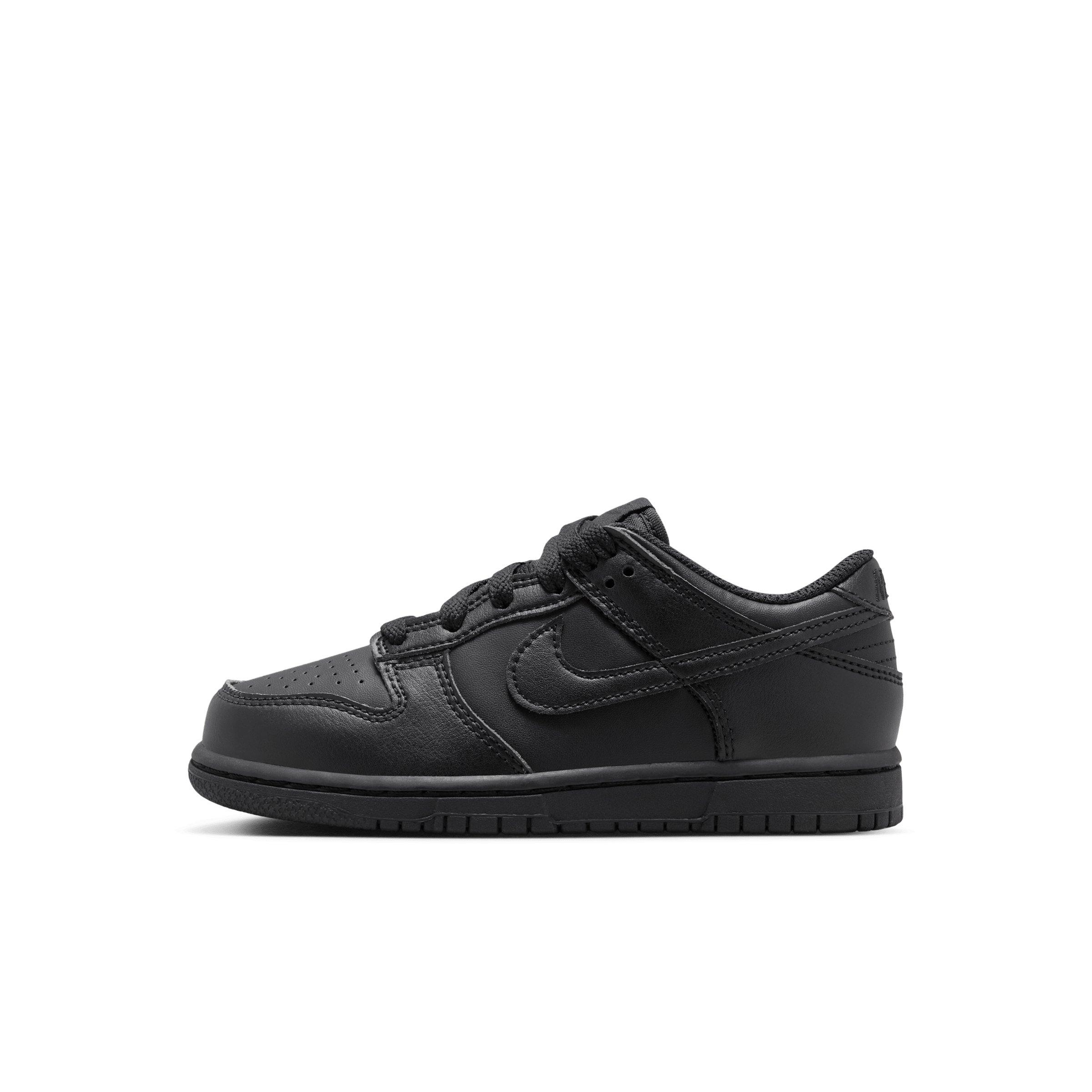 Nike Dunk Low Preschool Boys' "Black/Black/Black" Shoe