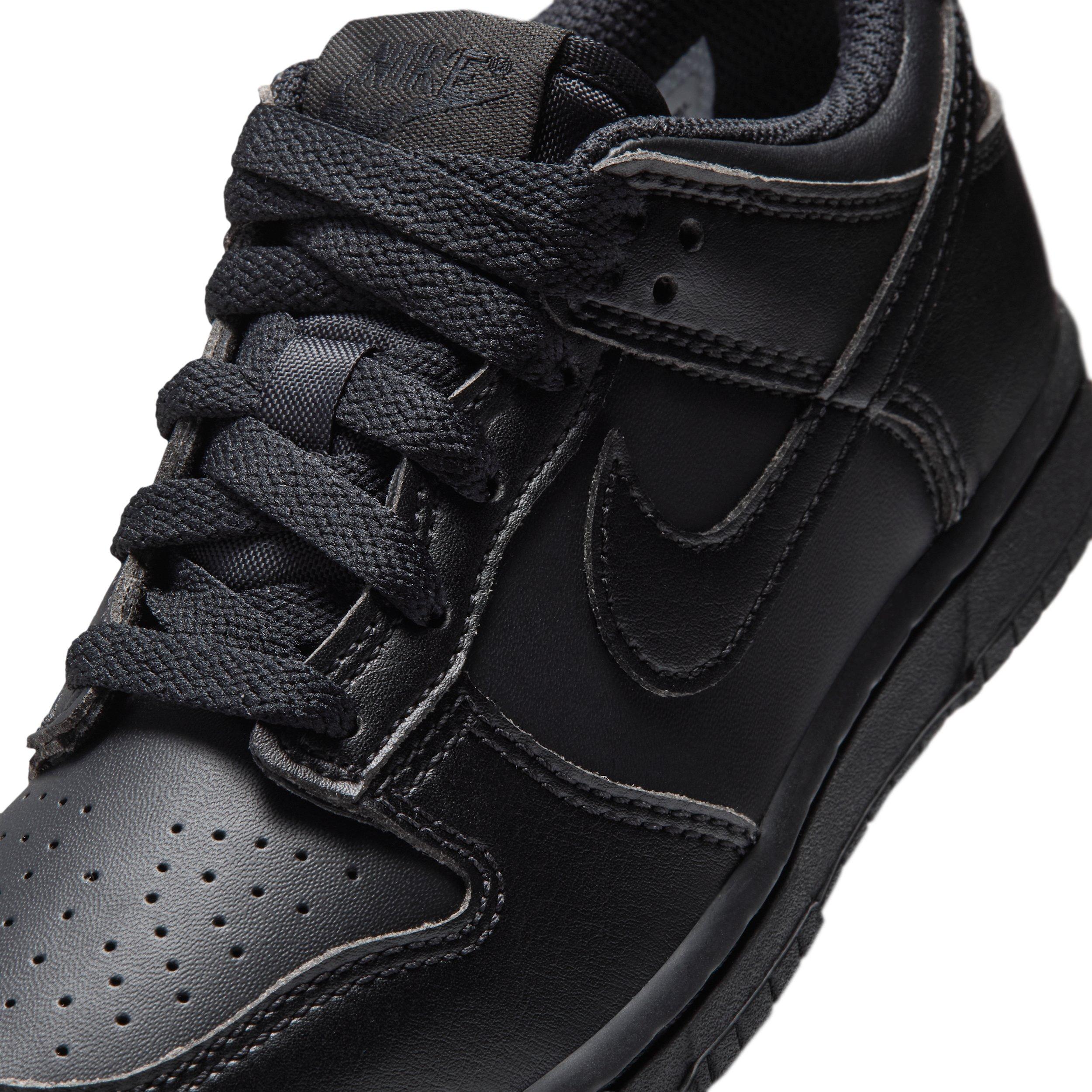 Nike Dunk Low Preschool Boys' "Black/Black/Black" Shoe