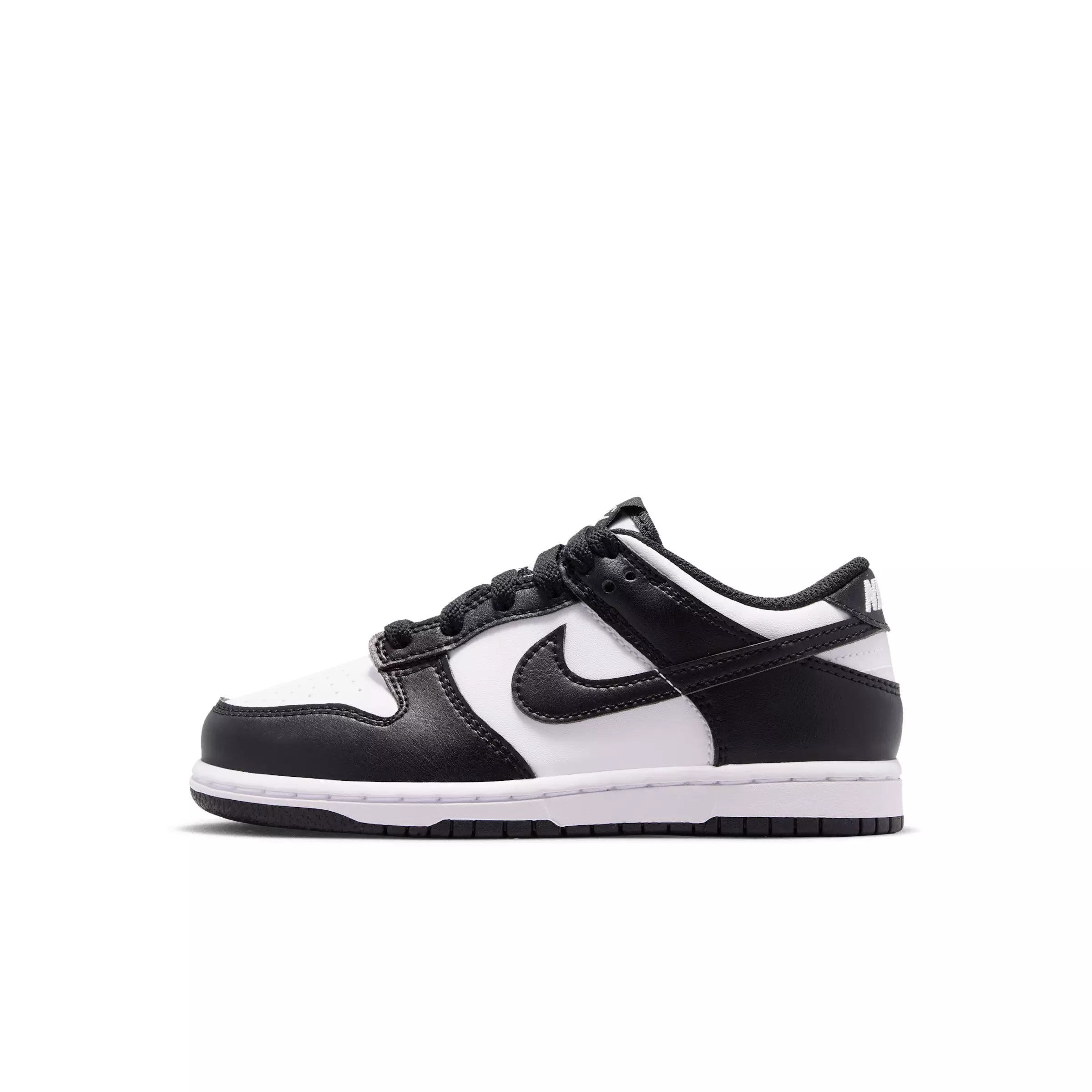 Nike Dunk Low "White/White/Black" Preschool Boys' Shoe - WHITE/WHITE/BLACK