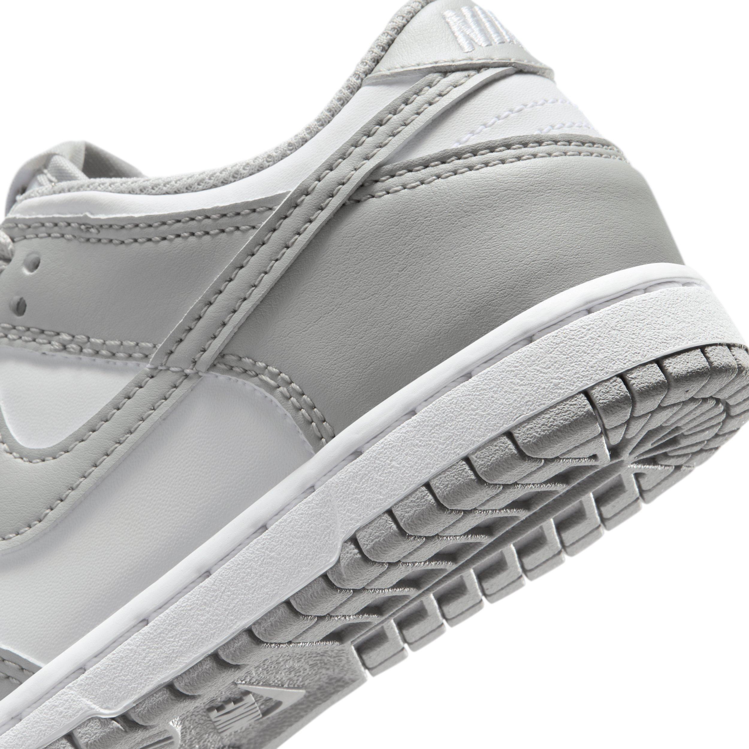 Nike Dunk Low Preschool Boys' "White/White/Light Smoke Grey" Shoe