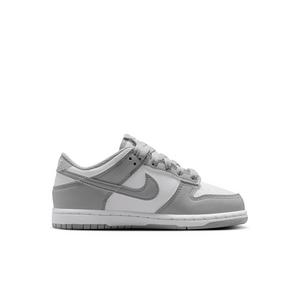 Nike Dunk Low "White/White/Light Smoke Grey" Preschool Boys' Shoe