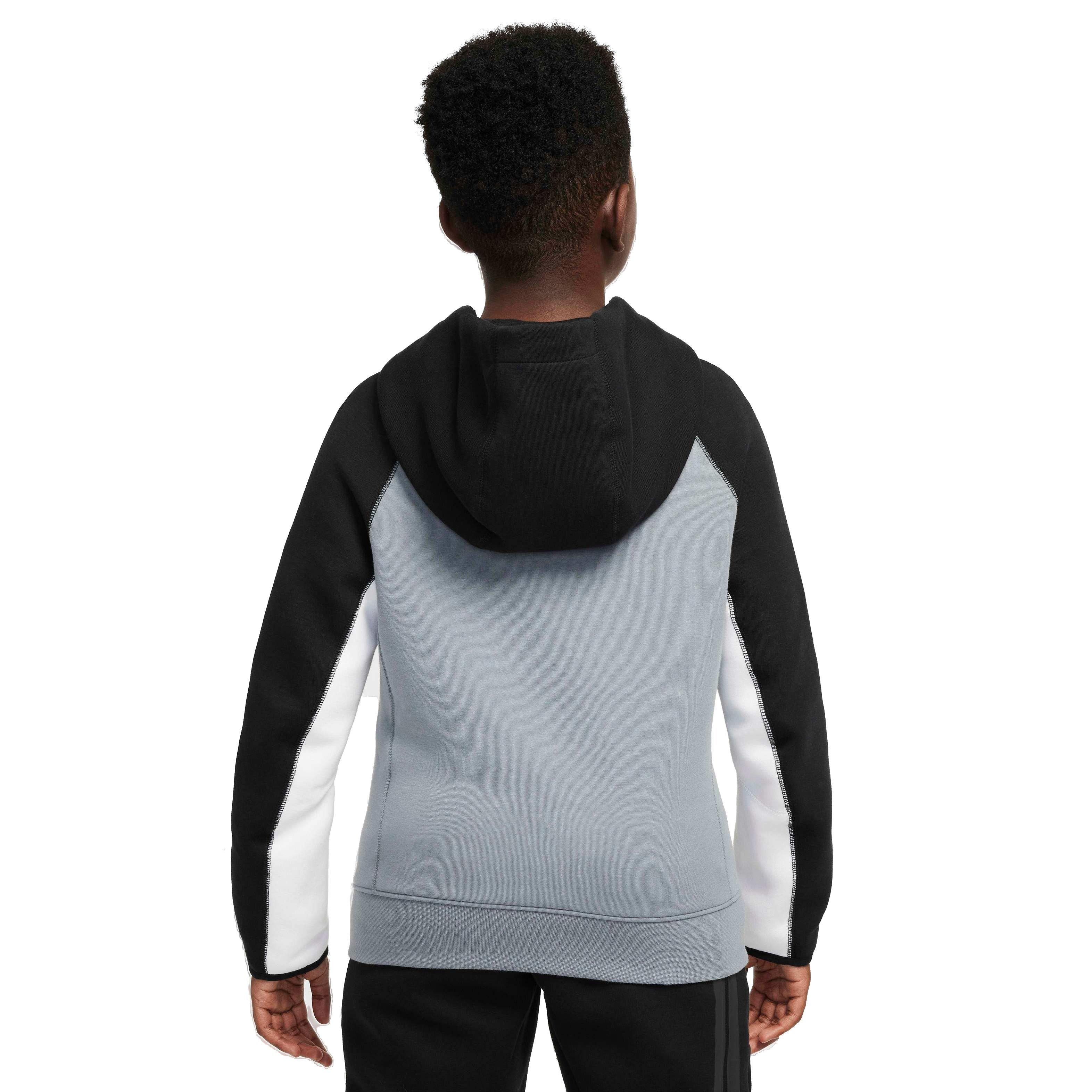 Nike Sportswear Tech Fleece Big Boys'&nbsp; Cool Grey/Black Pullover Hoodie