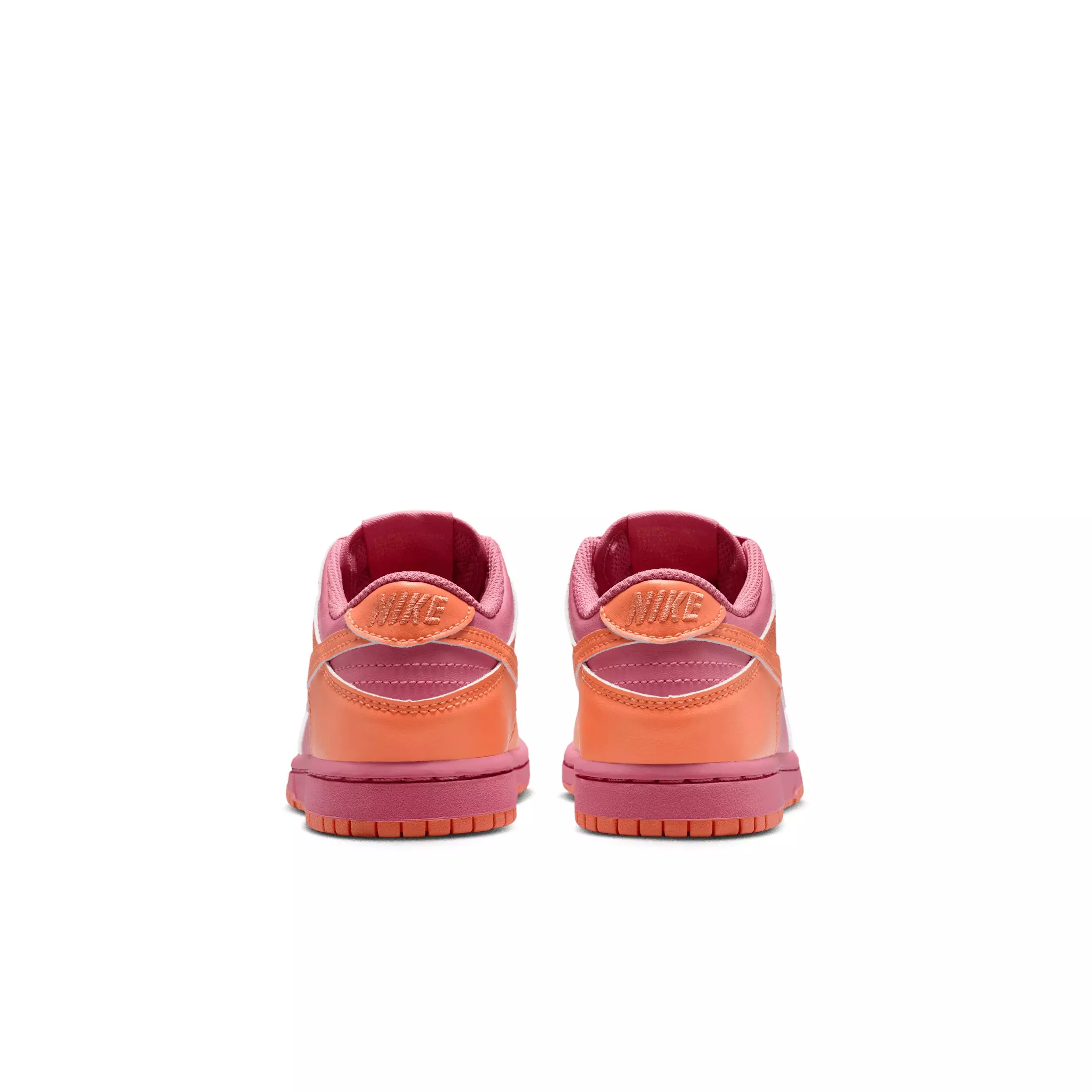 Nike Dunk Low "Peony/Orange Frost/Orange Frost" Preschool Girls' Shoe - PEONY/ORANGE/ORANGE