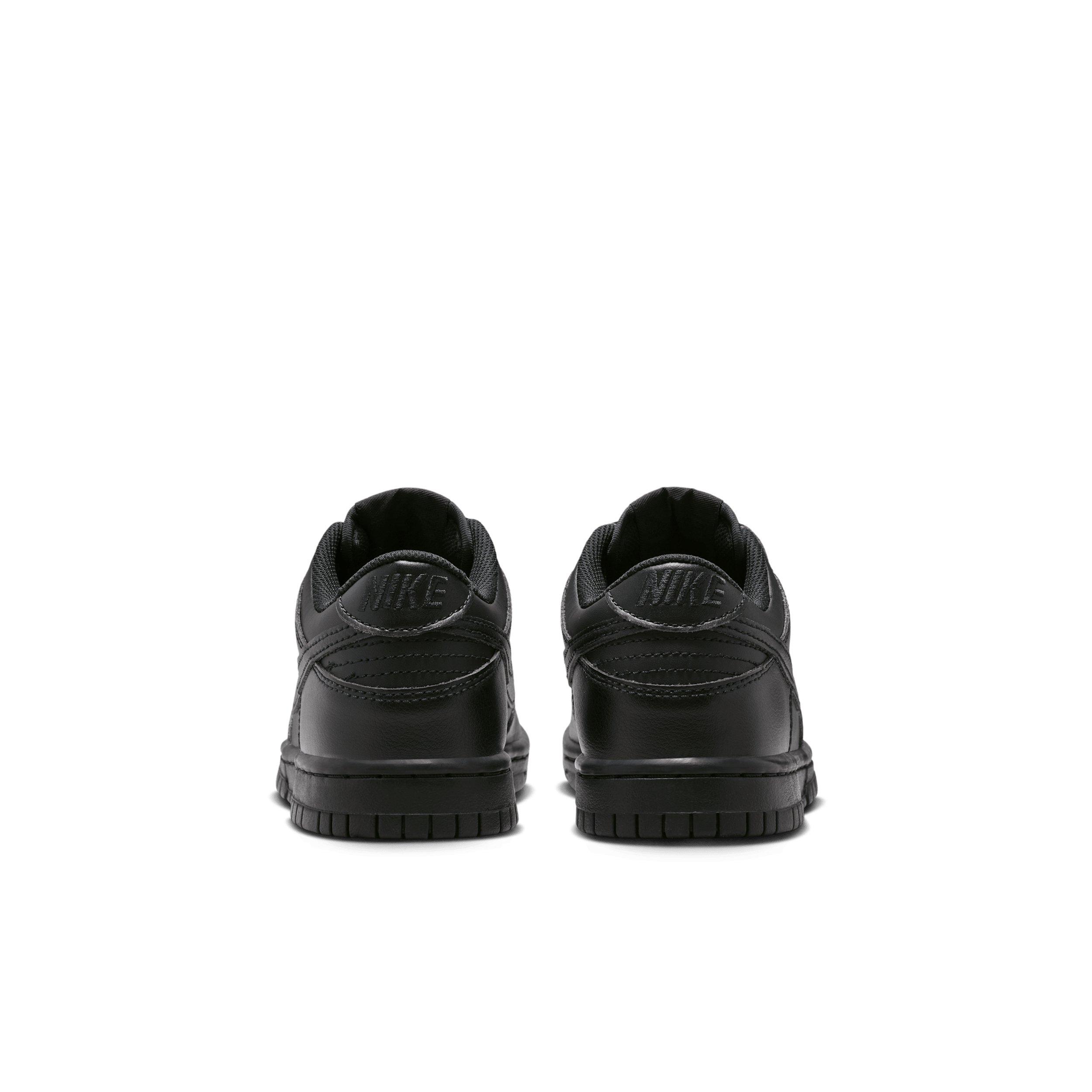 Nike Dunk Low "Black/Black/Black" Grade School Boys' Shoe - BLACK/BLACK/BLACK Thumbnail View 5
