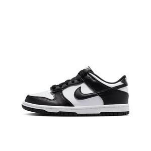 Nike Dunk Low "White/White/Black" Grade School Boys' Shoe - WHITE/WHITE/BLACK