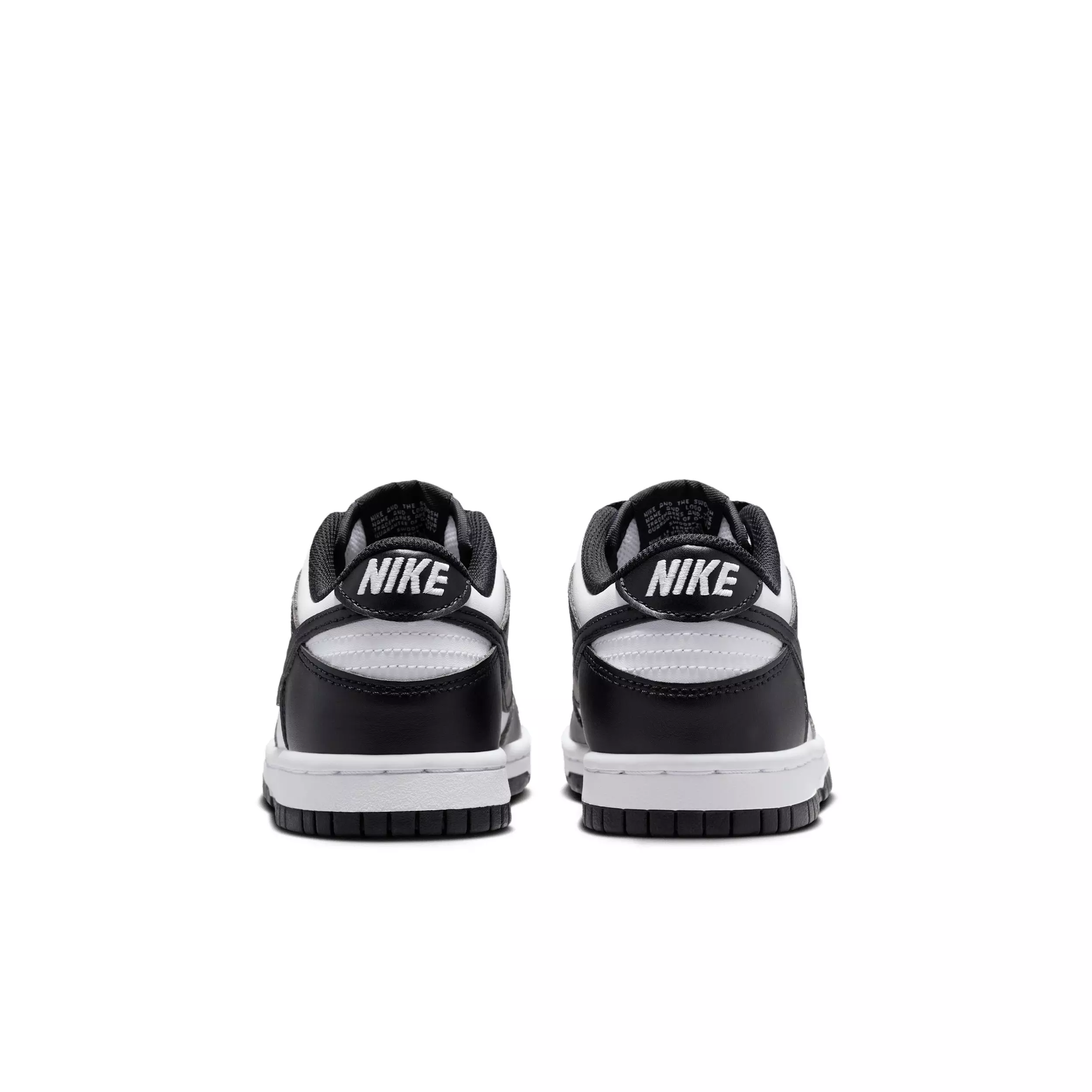 Nike Dunk Low "White/White/Black" Grade School Boys' Shoe - WHITE/WHITE/BLACK
