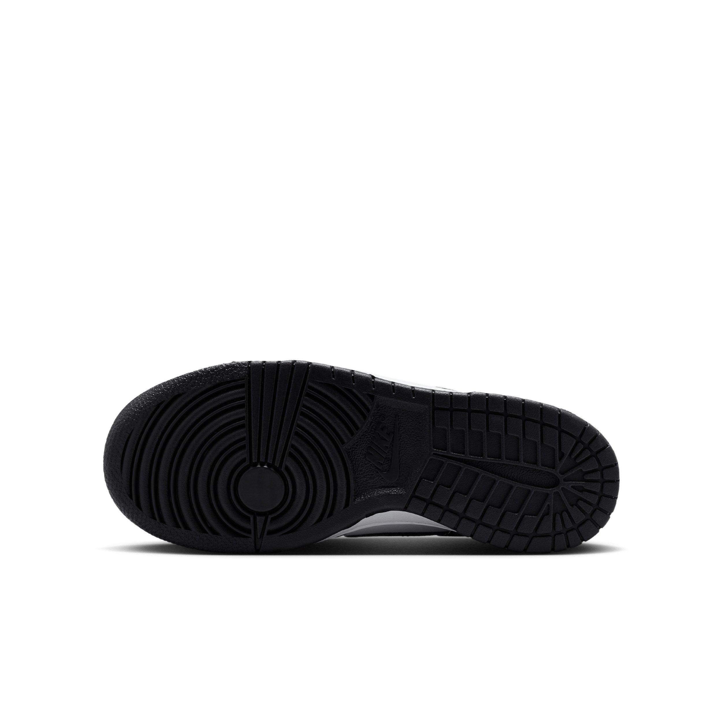 Nike Dunk Low "White/White/Black" Grade School Boys' Shoe - WHITE/WHITE/BLACK Thumbnail View 6