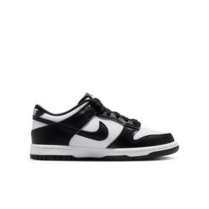 Nike Dunk Low "White/White/Black" Grade School Boys' Shoe - WHITE/WHITE/BLACK